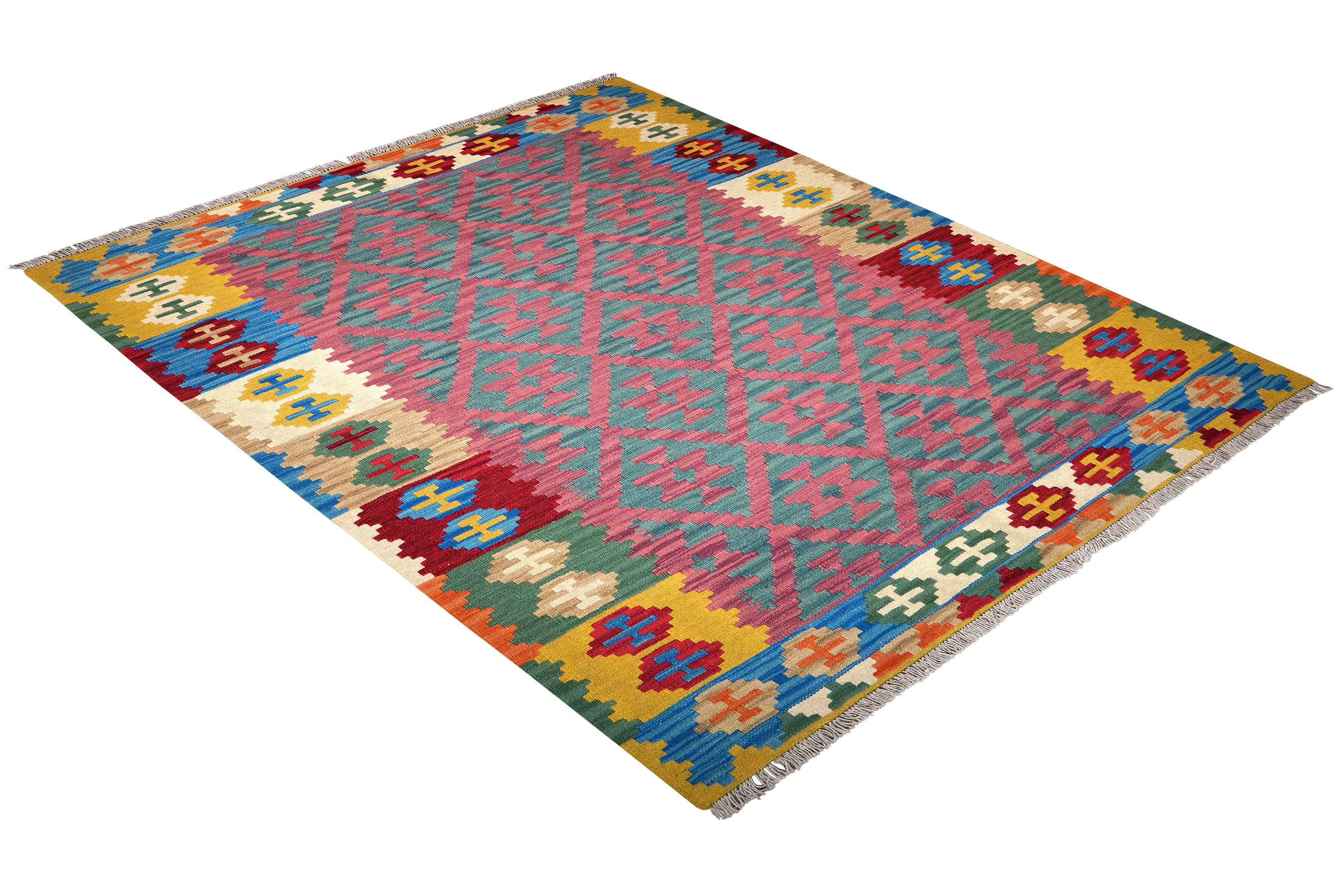 Kilim Gashgai Teppich Mehrfarbig