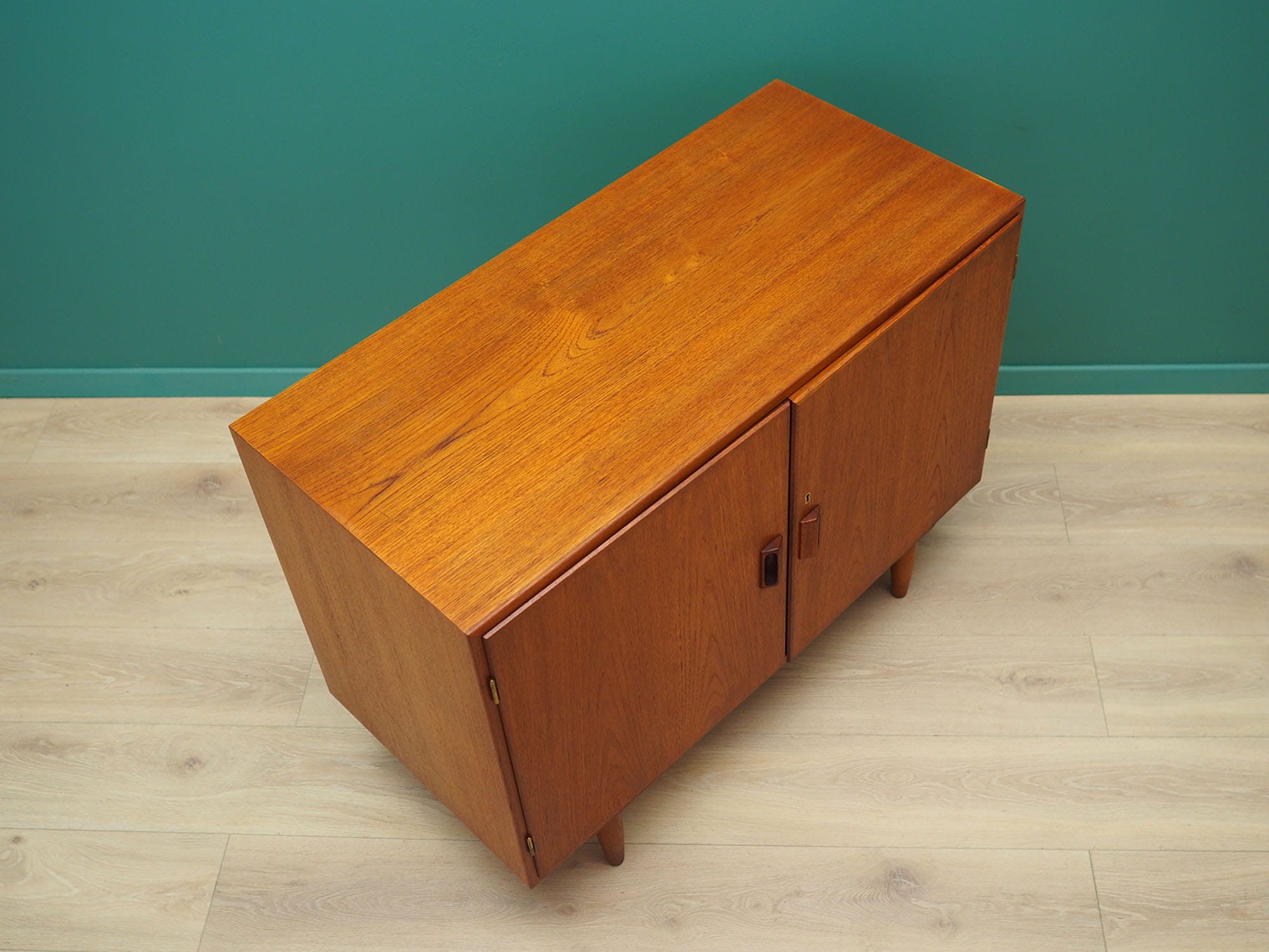 Vintage Schrank Teakholz Braun 1960er Jahre