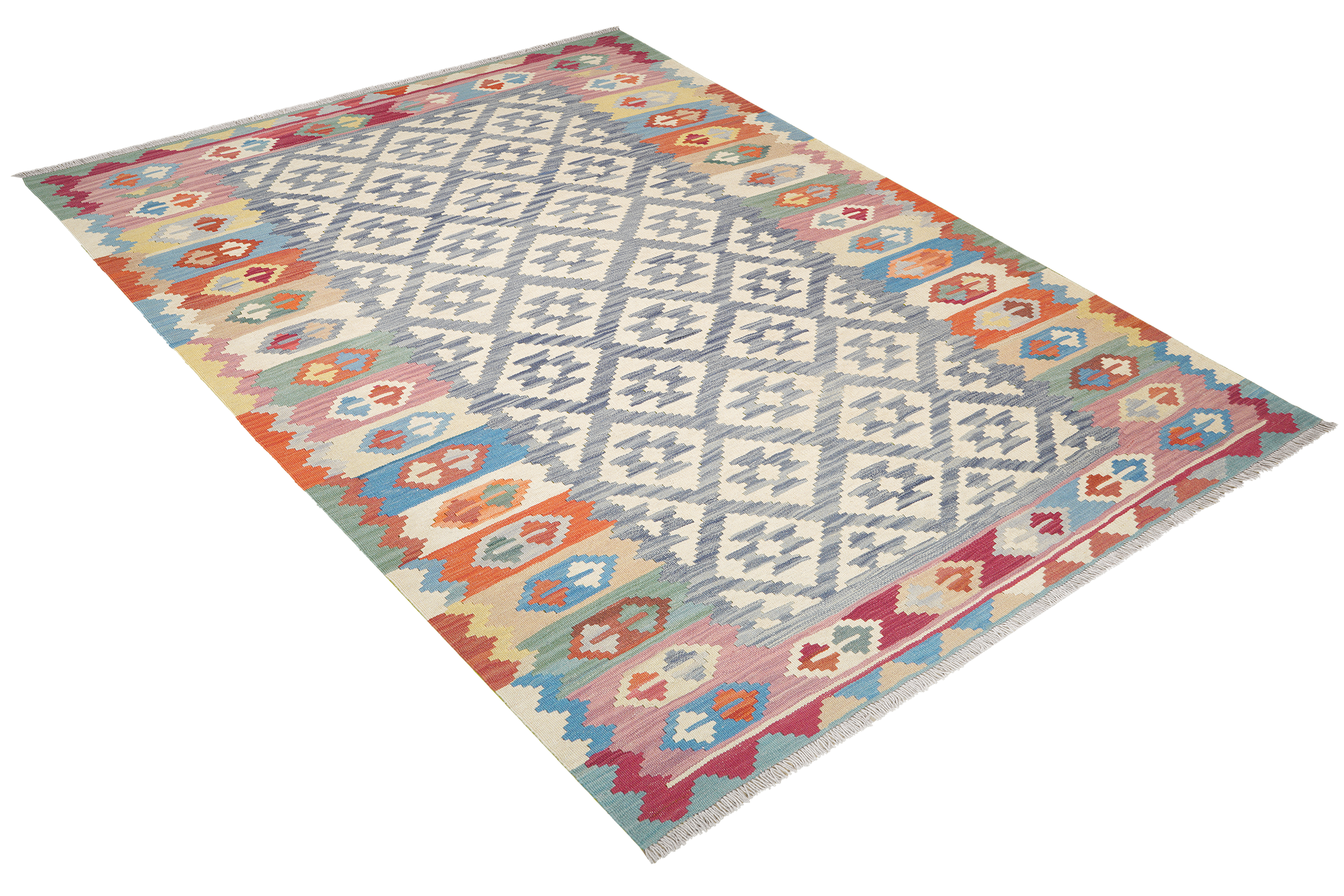 Kelim Gashgai Wool Multicolored