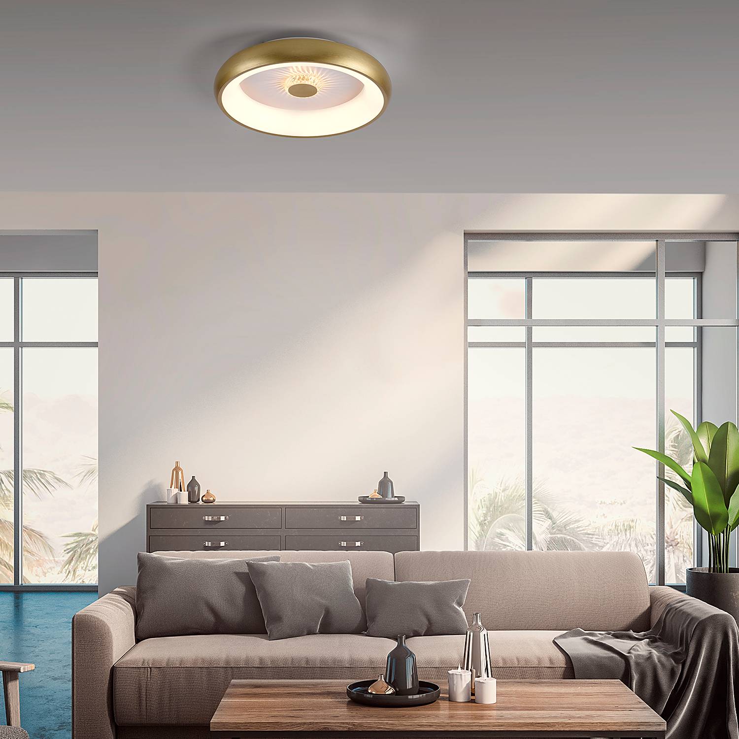Vertigo Typ B LED-Deckenleuchte Aluminium Eisen
