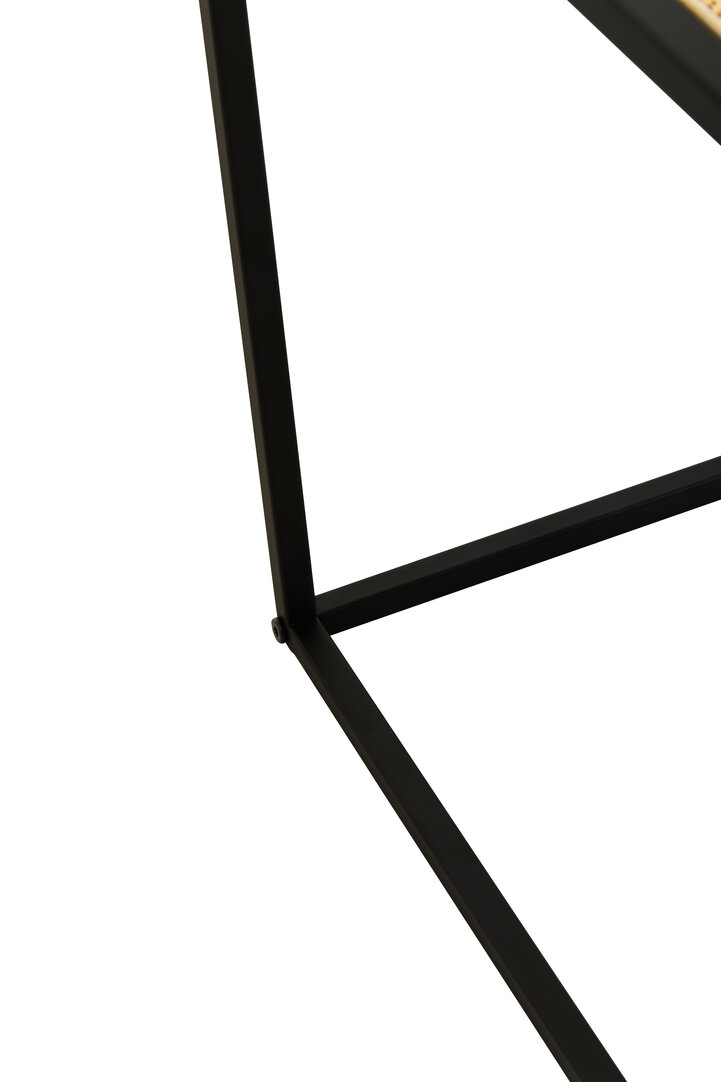 Depok Square Side Table Mango Wood Metal