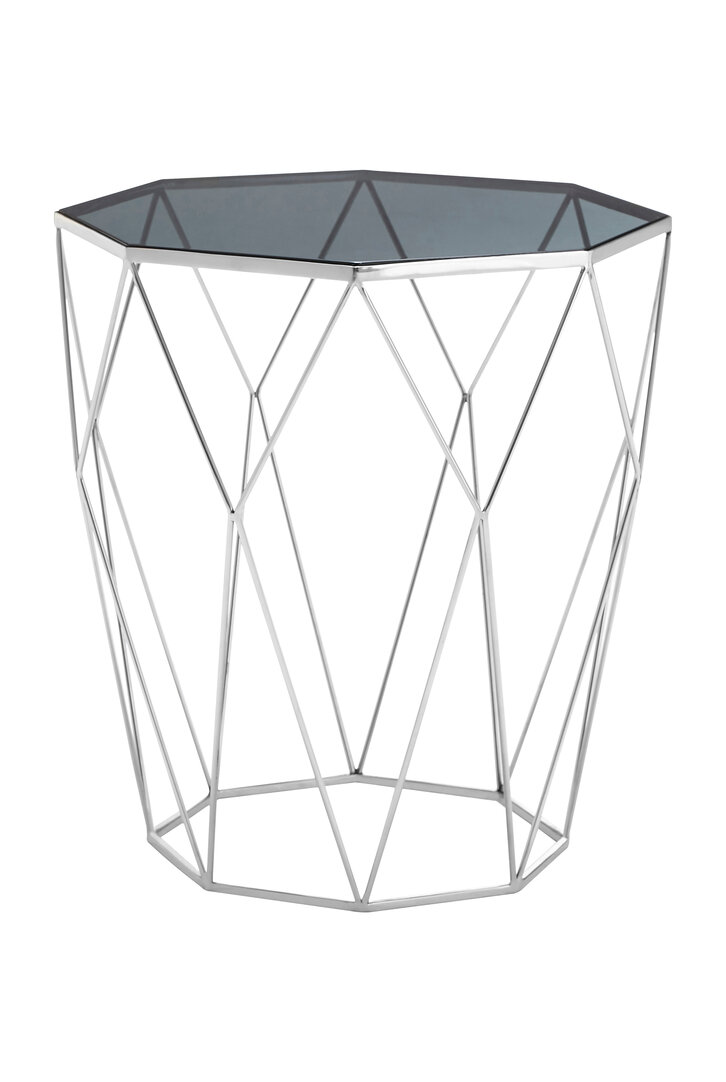 Shalimar Tavolino Acciaio Inox Argento