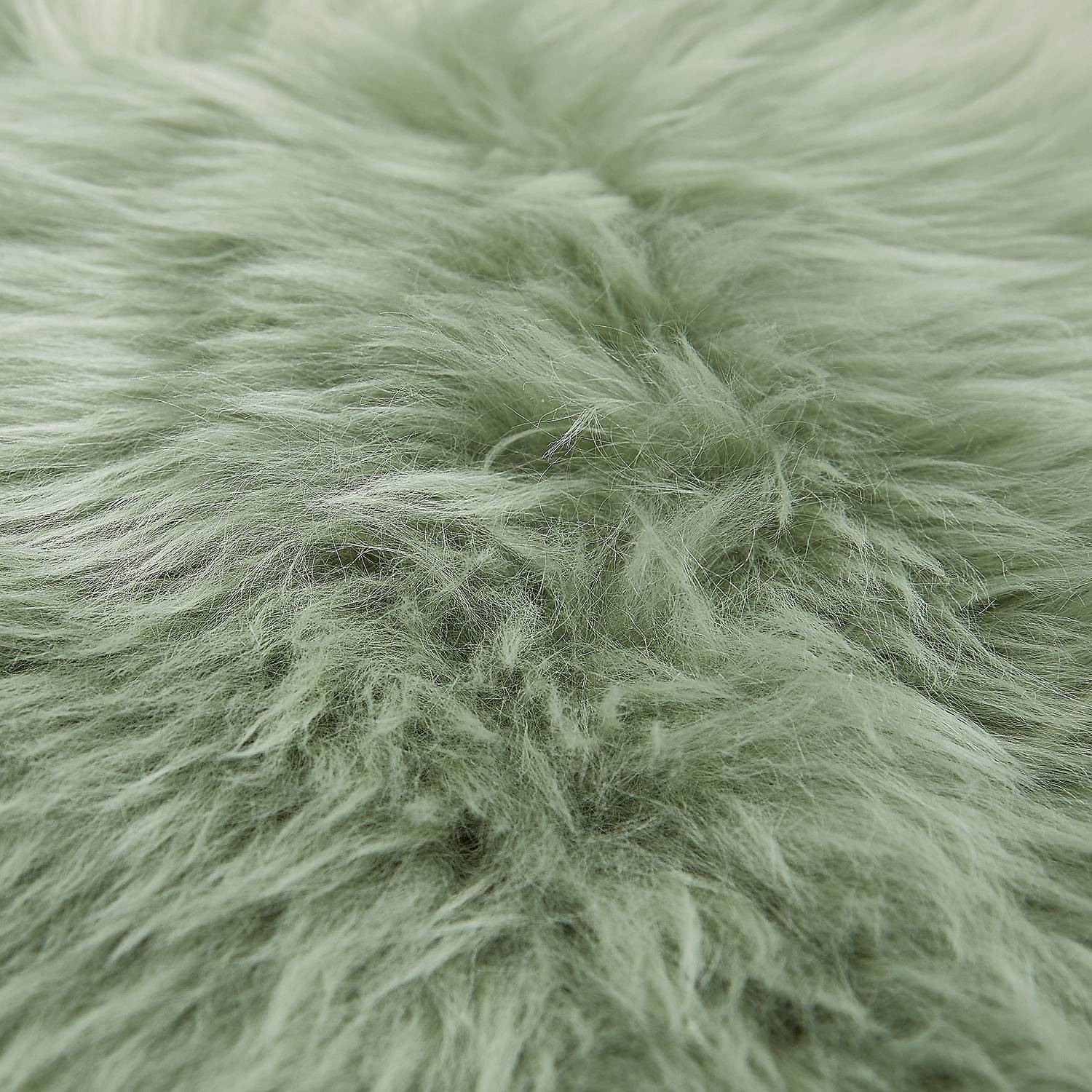 Schaffell Sitzkissen Salbei