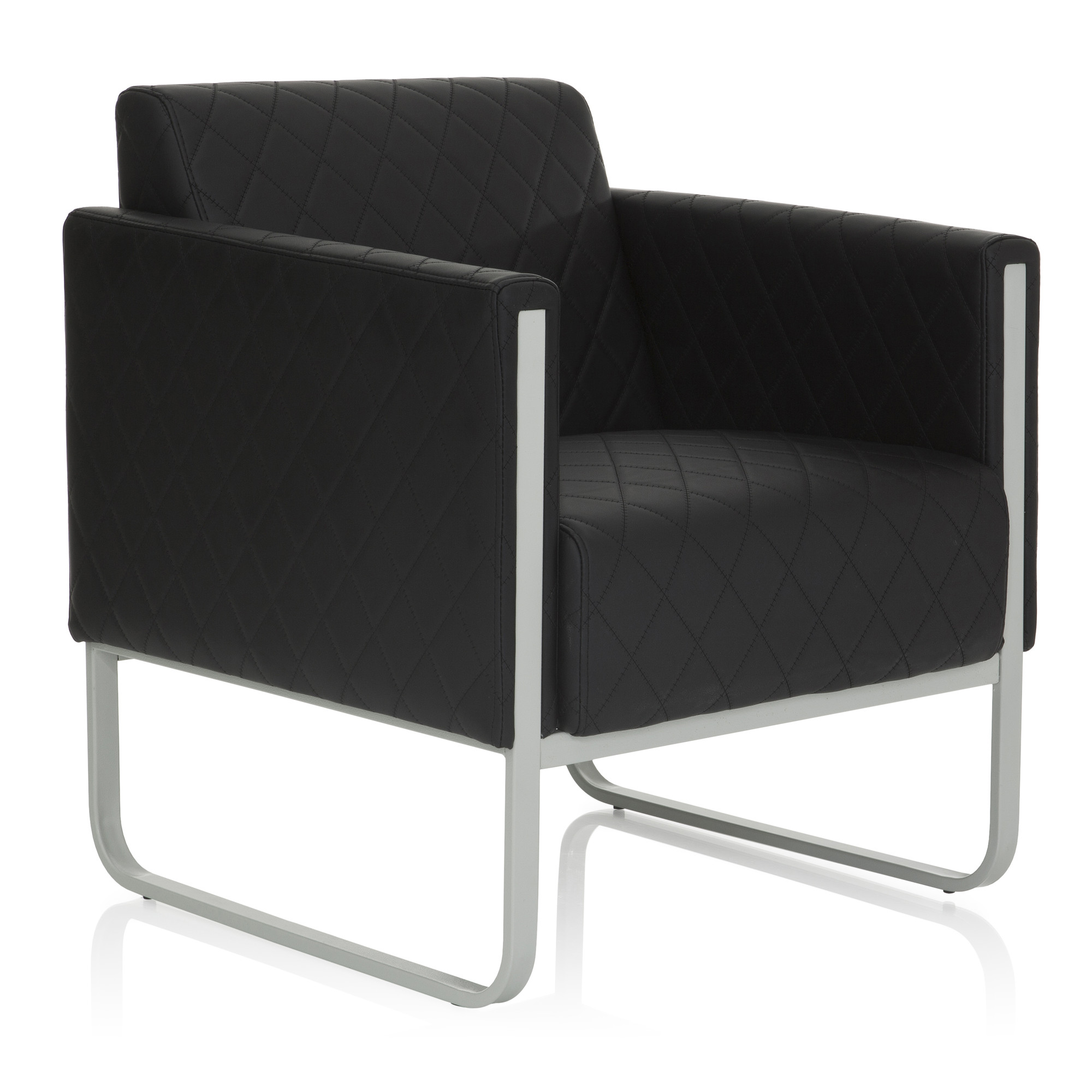 Aruba Armchair Faux Leather Black