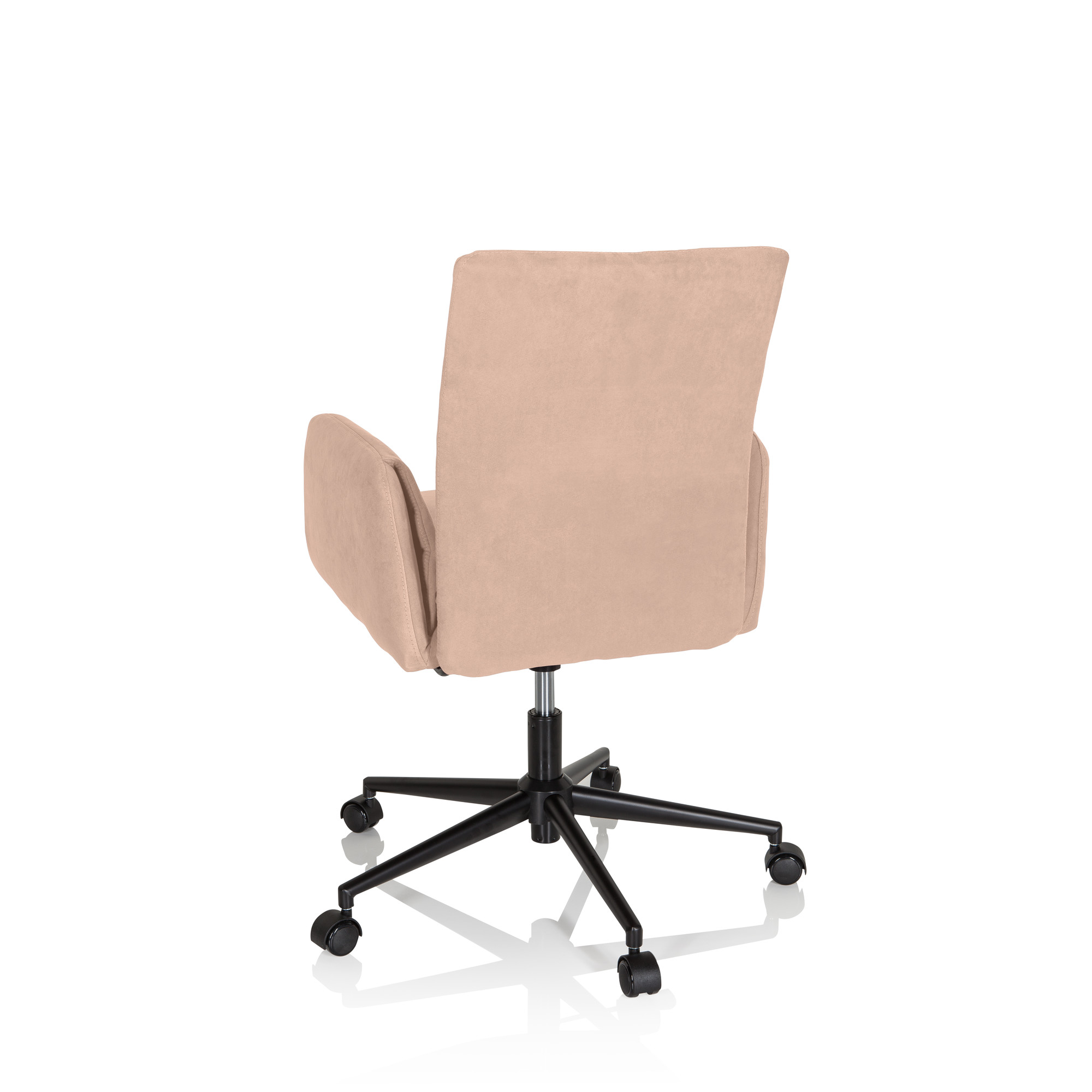 FLOW PRO Bürostuhl Drehbar mit Rollen Samt Beige