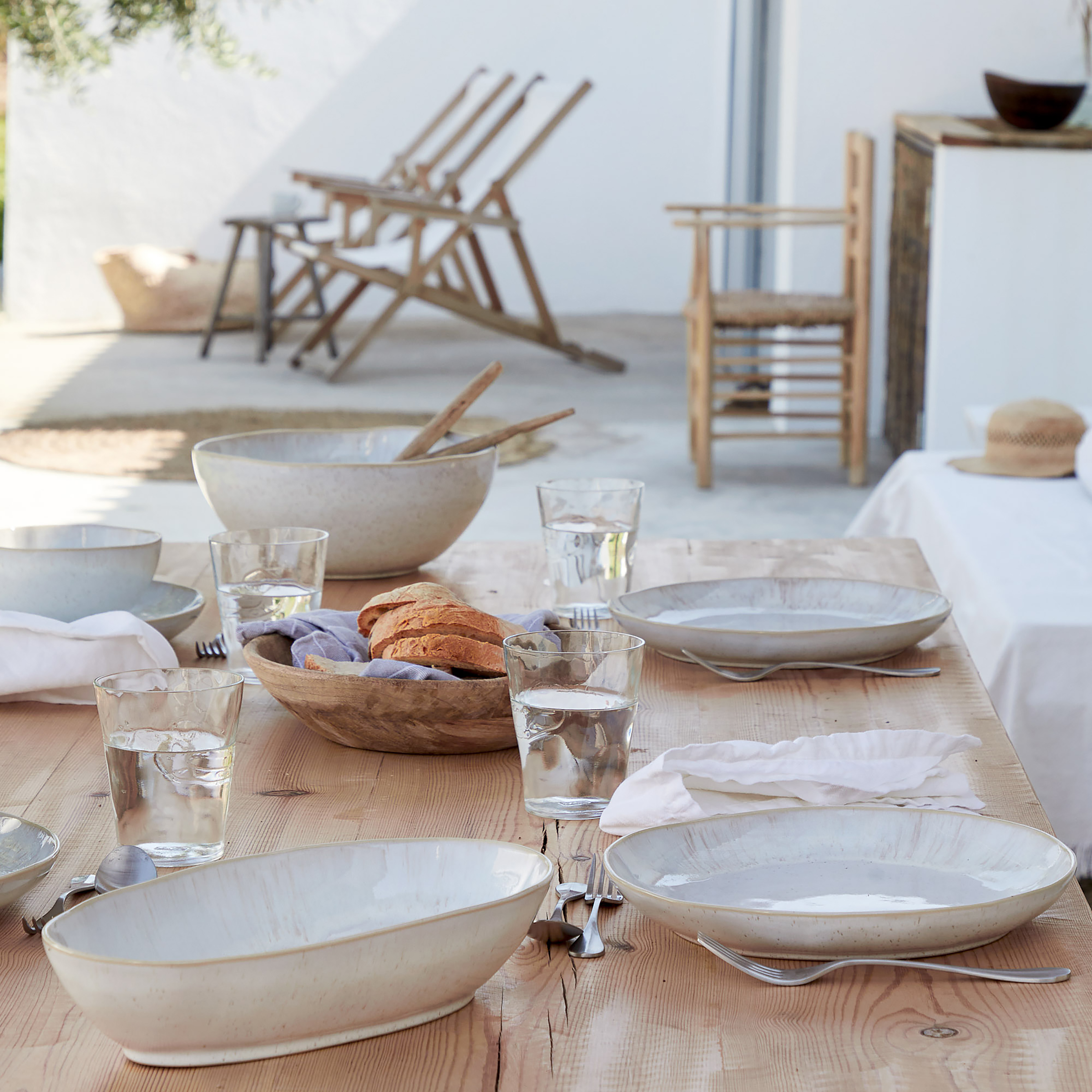 Eivissa Typ B Tafelservice 12-Teilig Keramik Beige