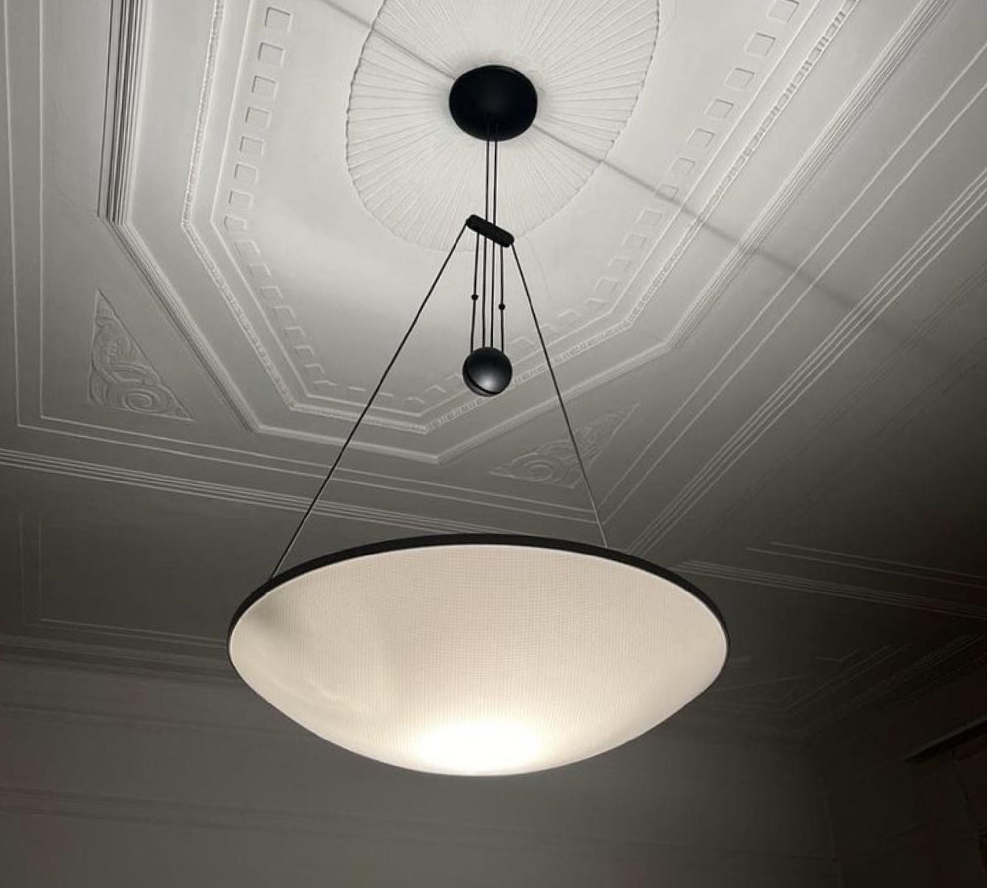 7x Luceplan Trama Deckenlampe Weiß