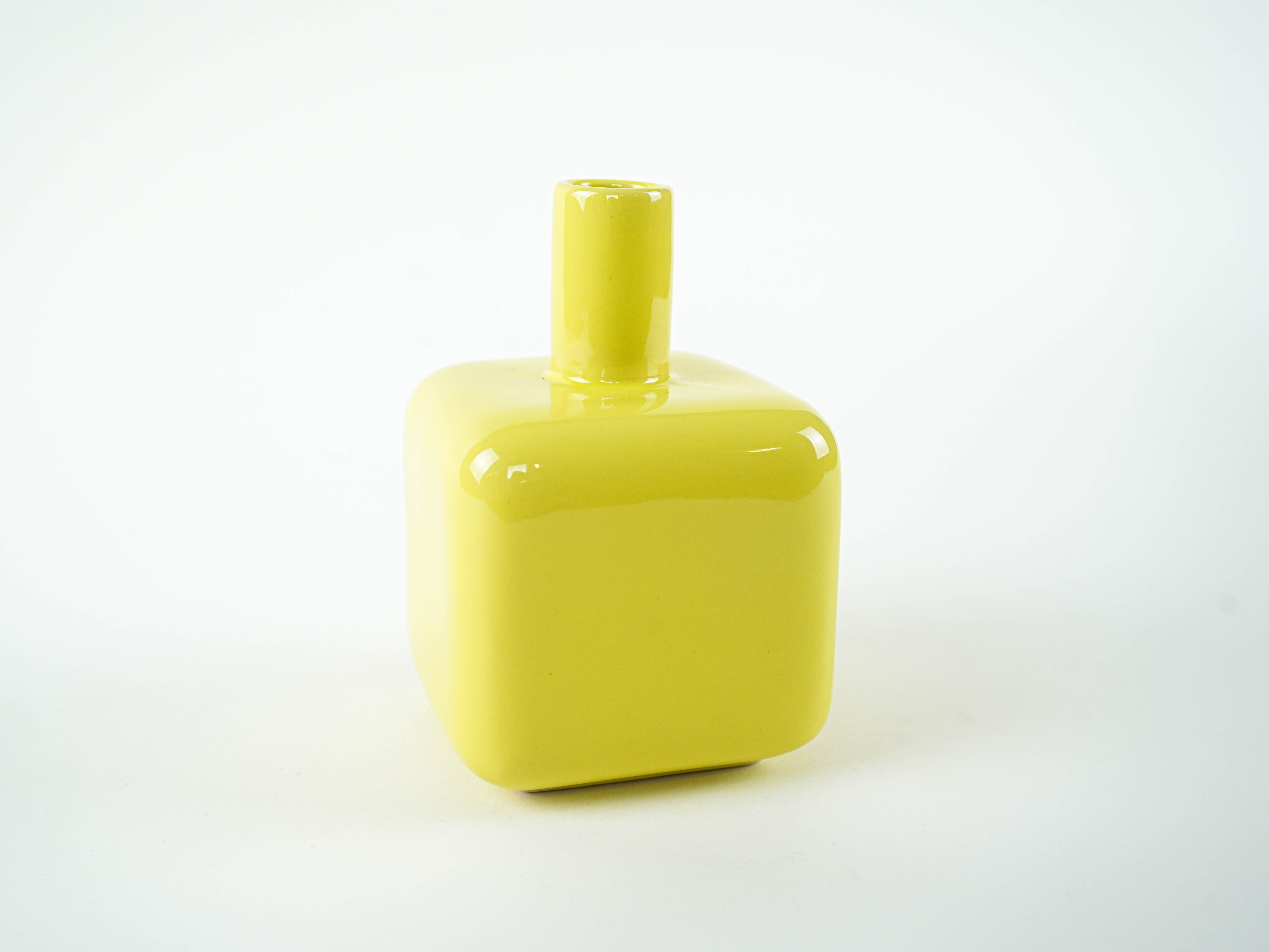 ASA Selection Decorative Vase Ceramic Yellow 1990s