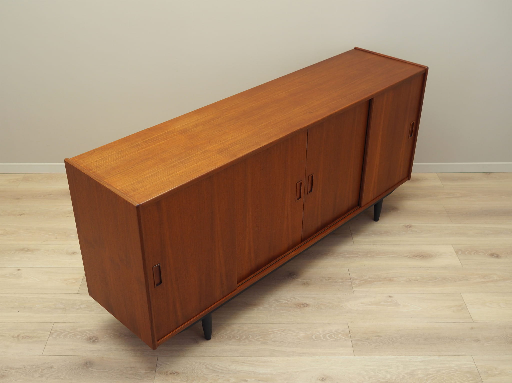 Vintage Sideboard Teakholz Braun 1970er Jahre