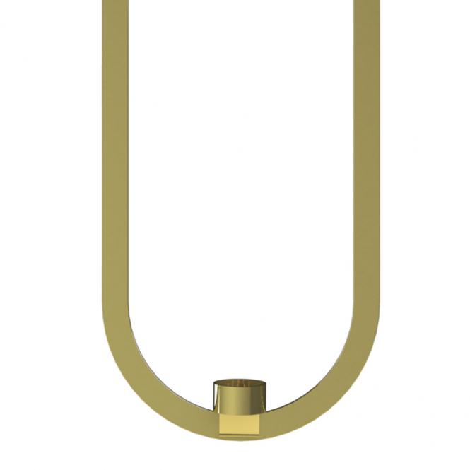 Hängender Kerzenhalter Messing Gold