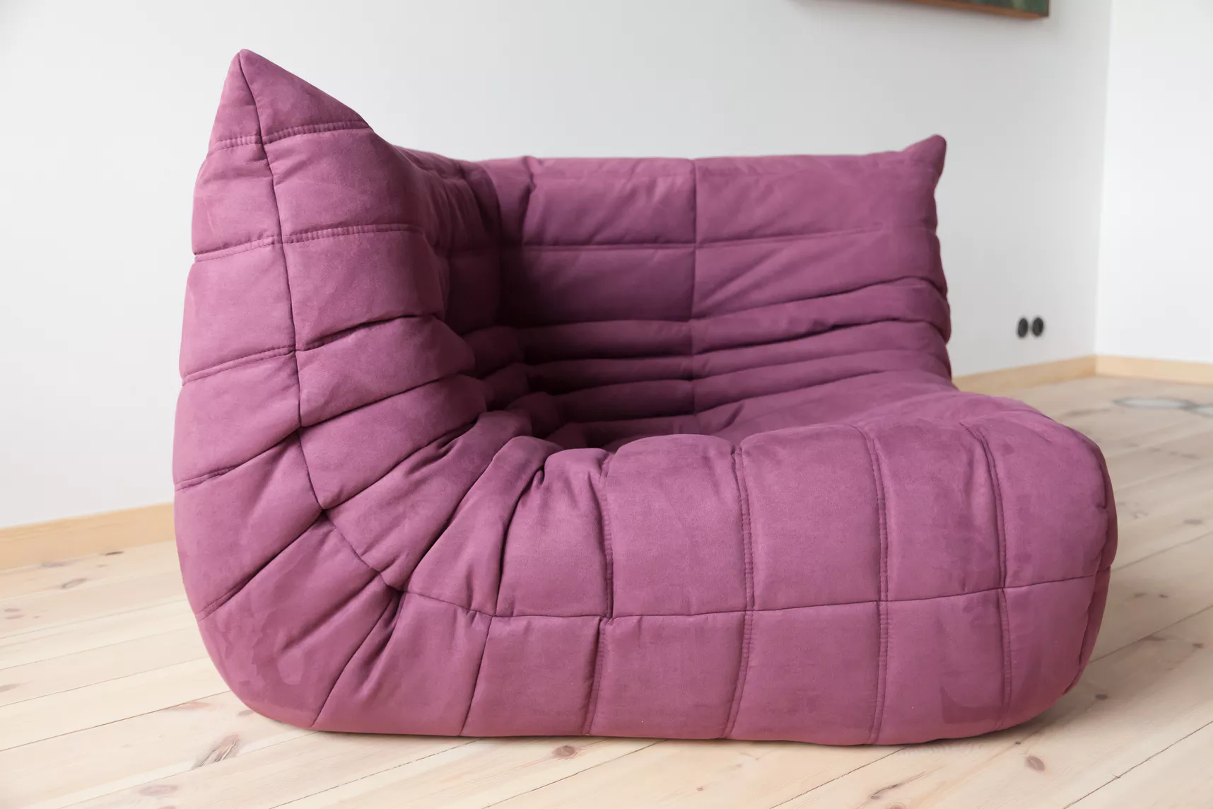 Togo Corner Sofa Textile Aubergine