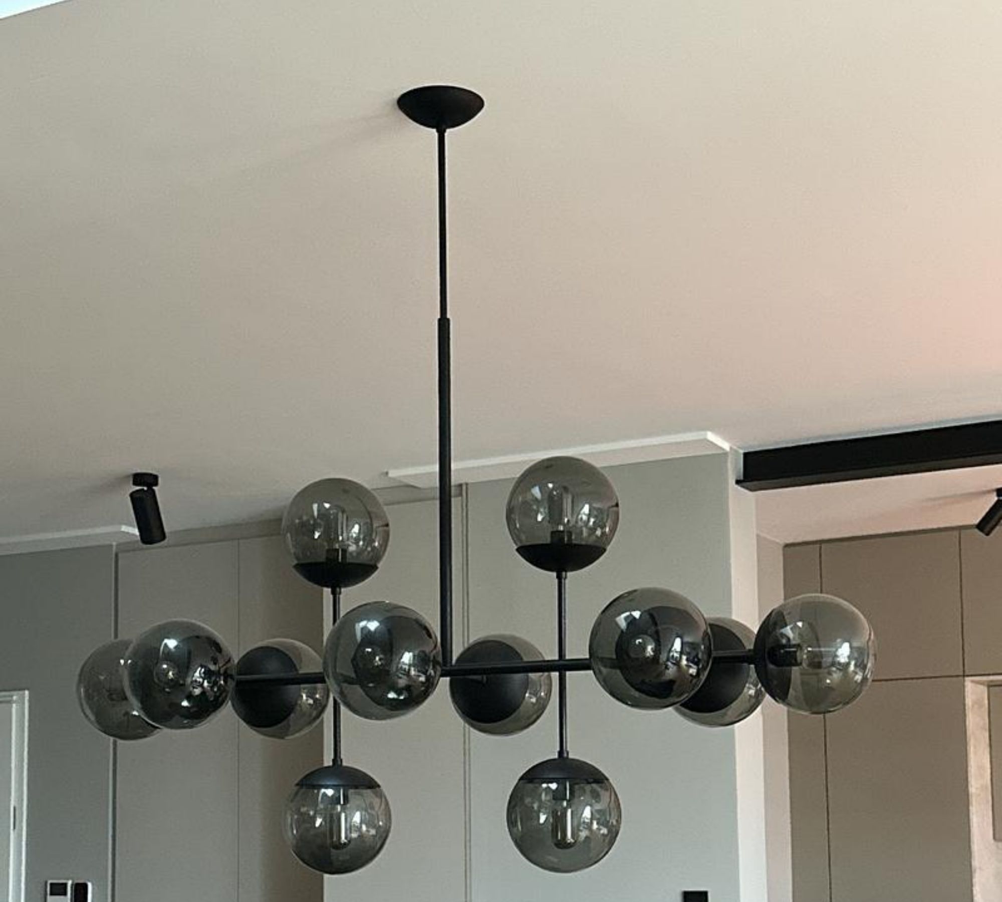 Ballroom Pendelleuchte Glas Messing Schwarz