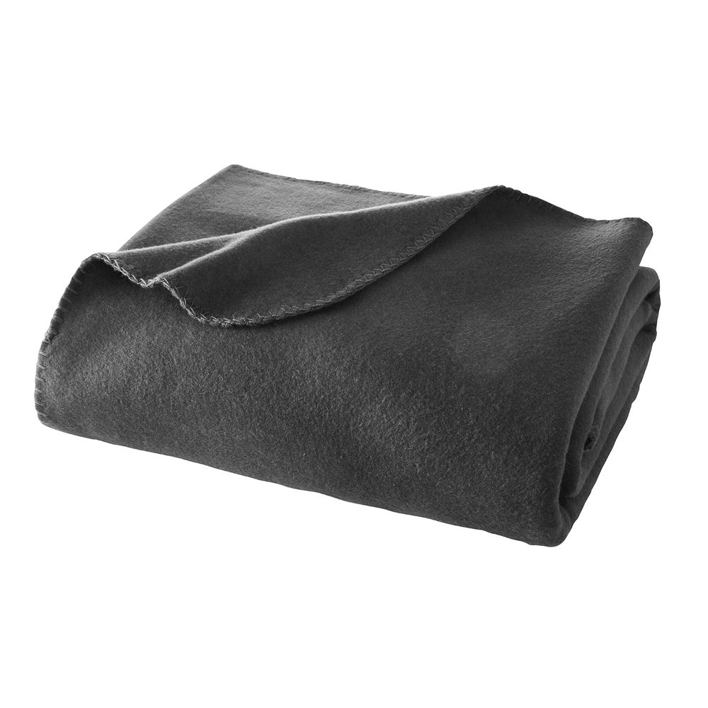 Wohndecke aus Visco Fleece Anthrazit