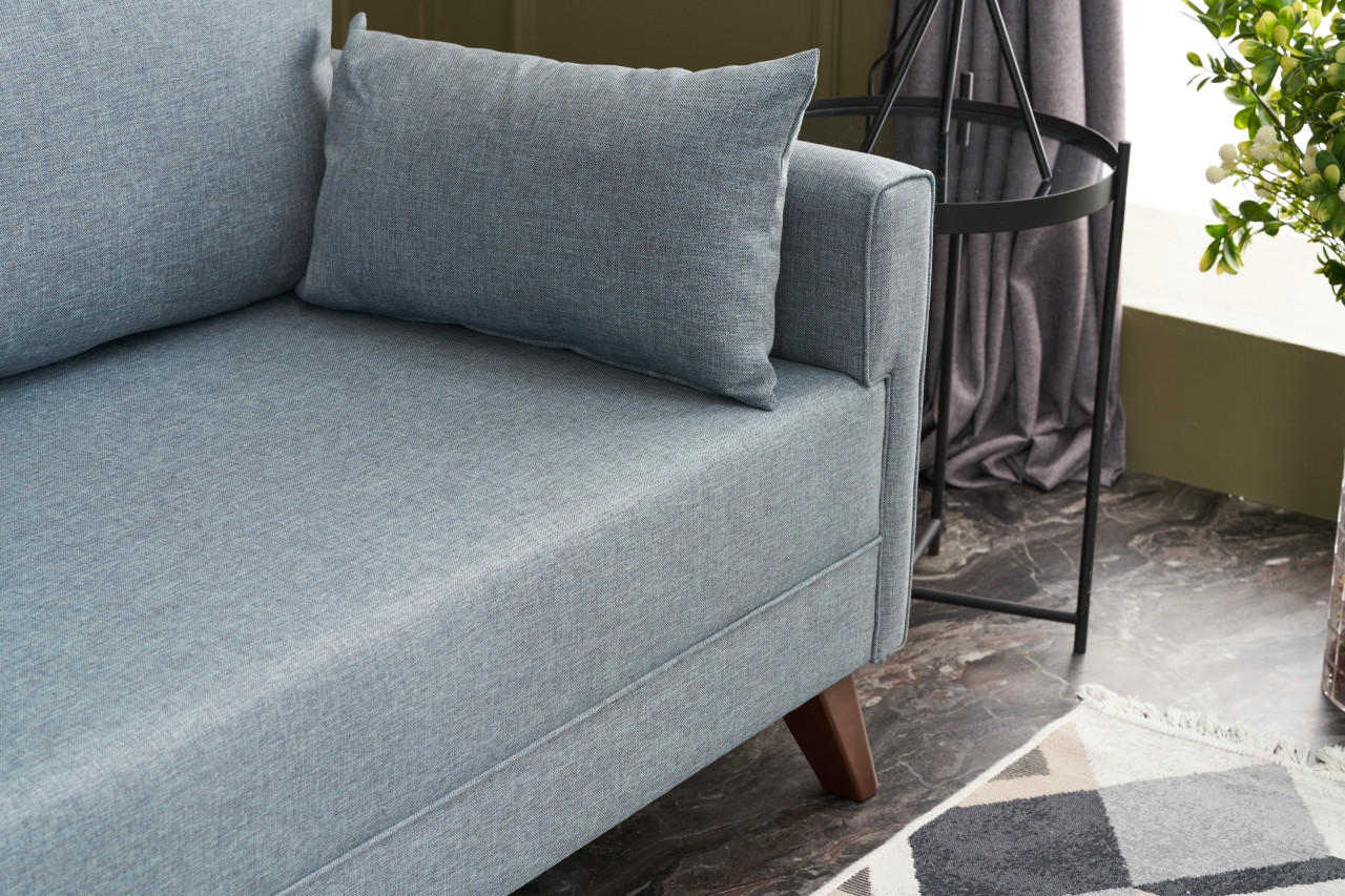 Bella Sofa 3-Sitzer Blau