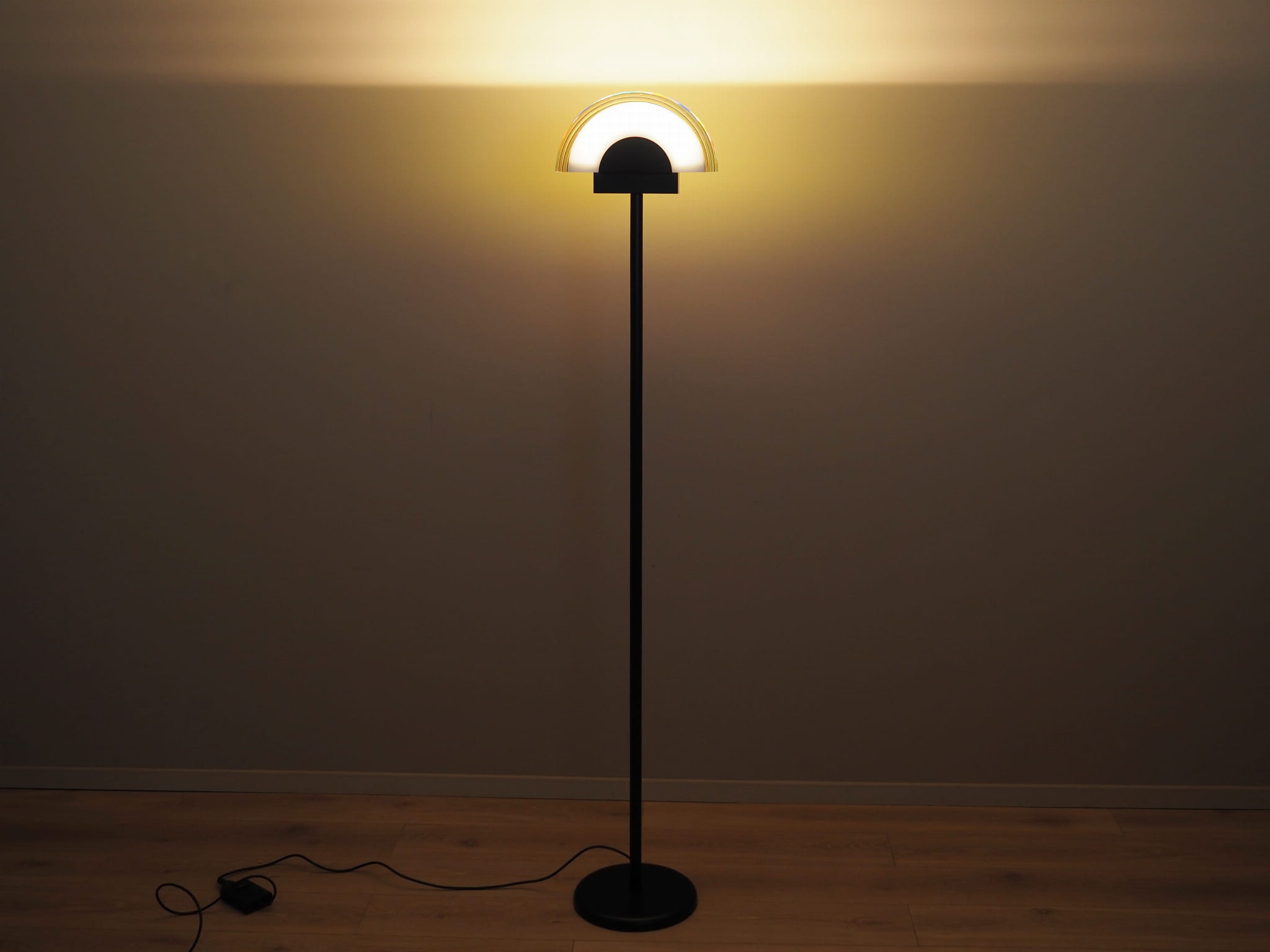 Stehlampe Metall Glas 1970er Jahre