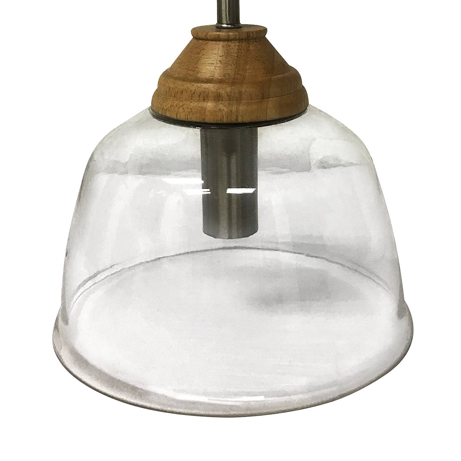 1-Flame Wall Lamp Fauna Iron Clear Glass