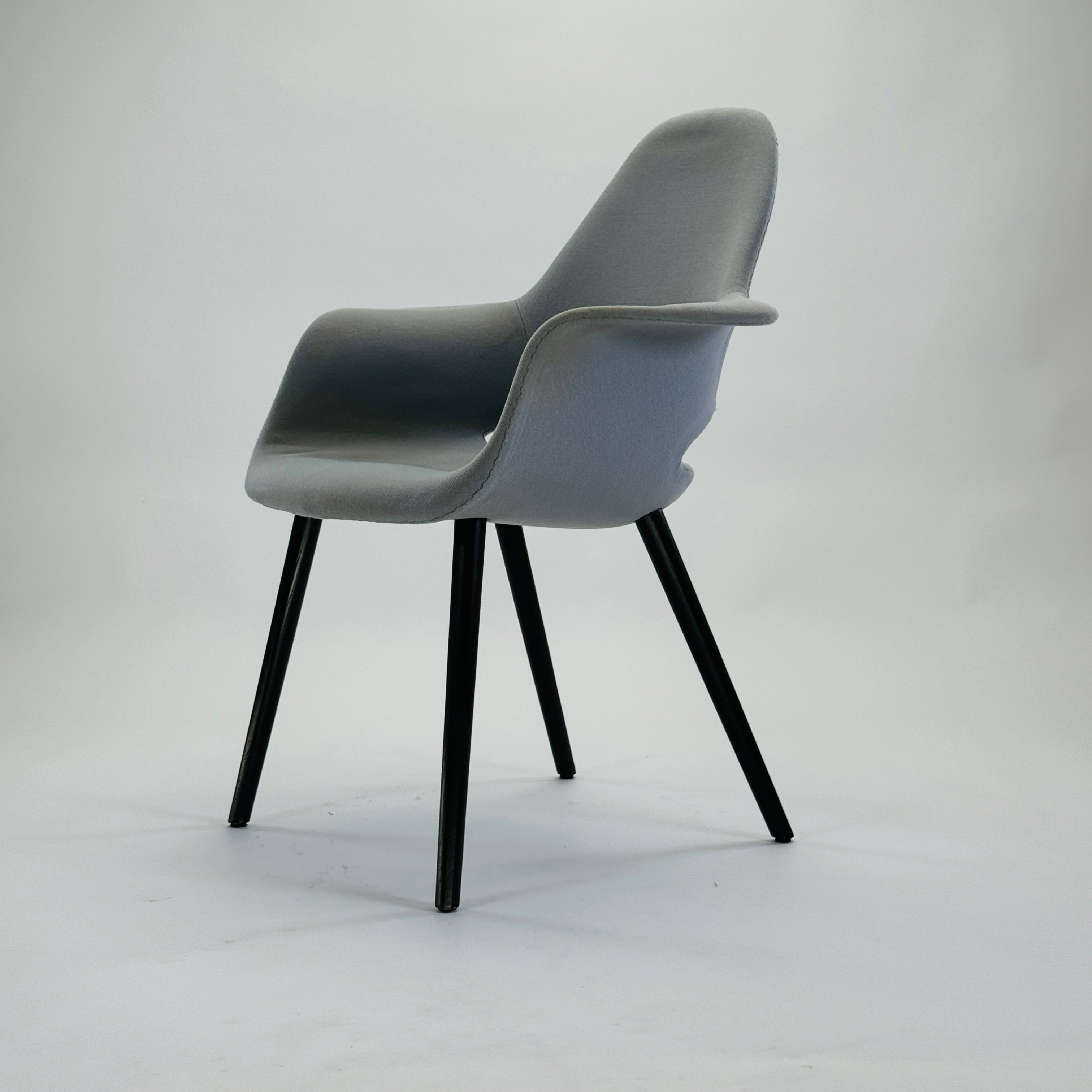 Organic Chair Stoff Holz Grau