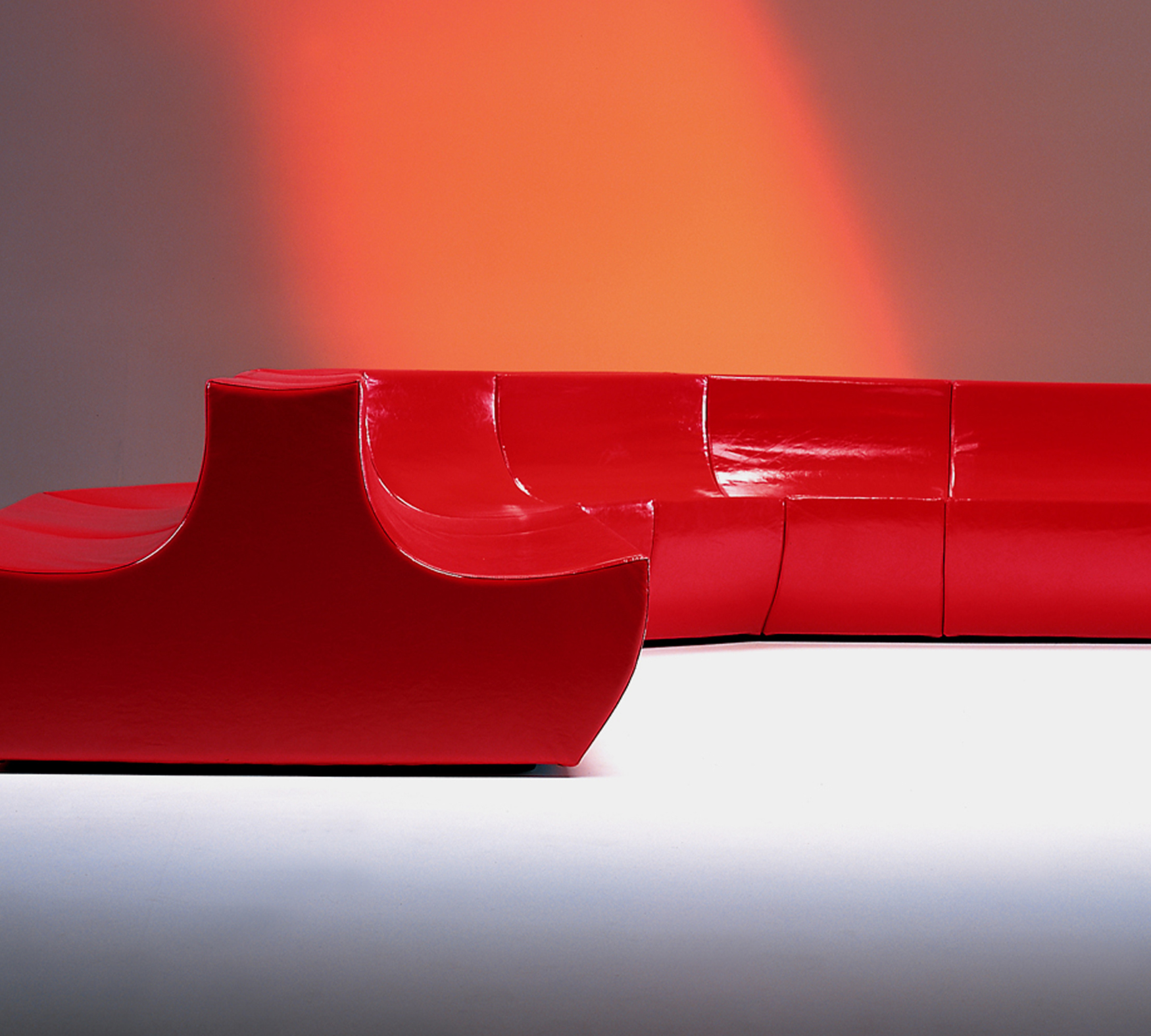 Link 2 Sofa Textilbezug Rot