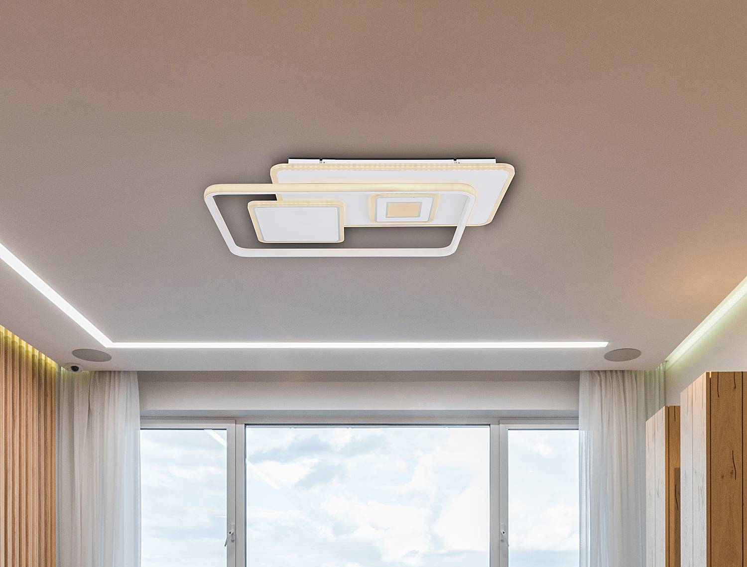 Roderick Type C Ceiling Light Iron Acrylic Glass 1-light