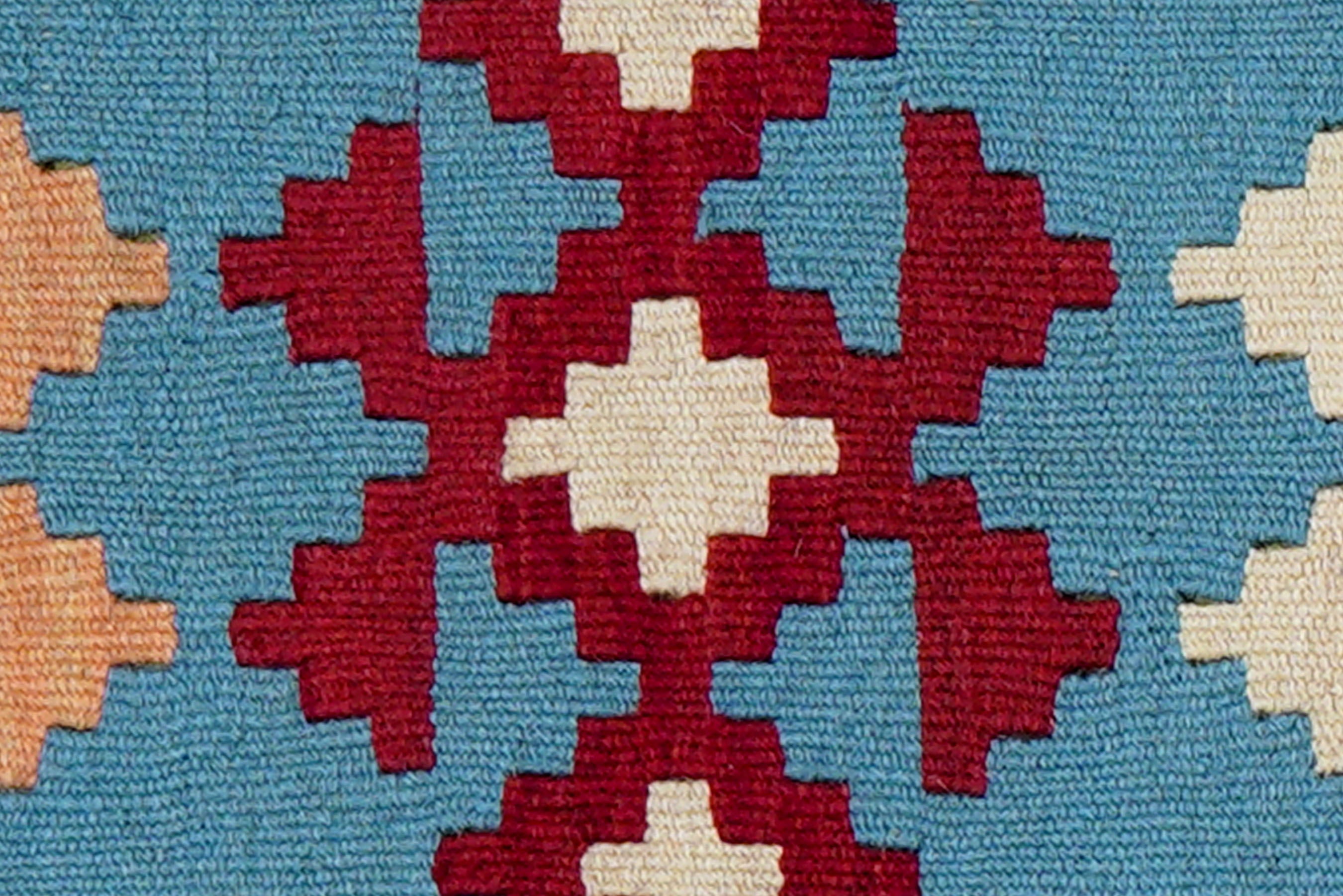Kilim Gashgai Teppich Blau