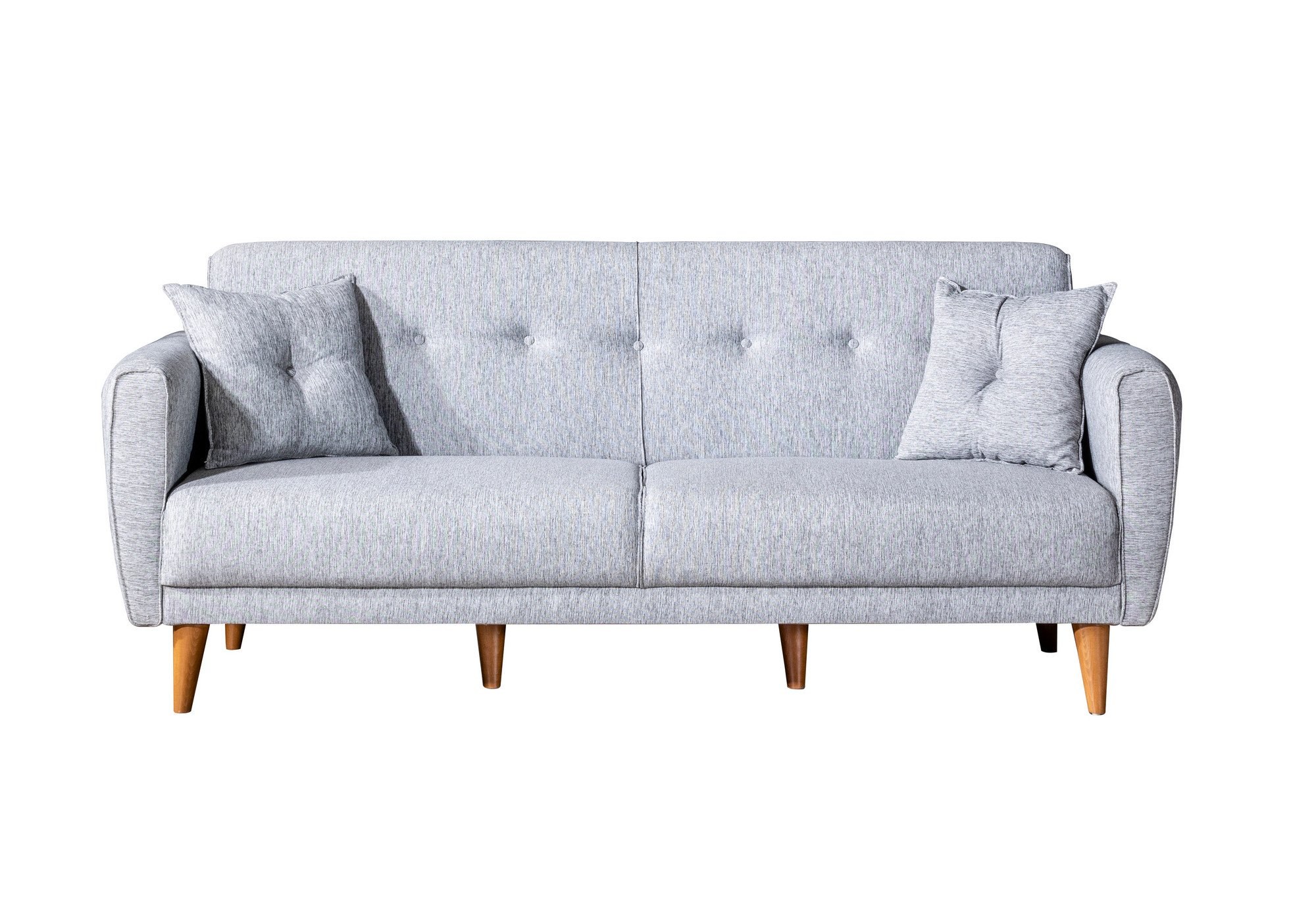 Aria Schlafsofa Set Holzfurnier Grau