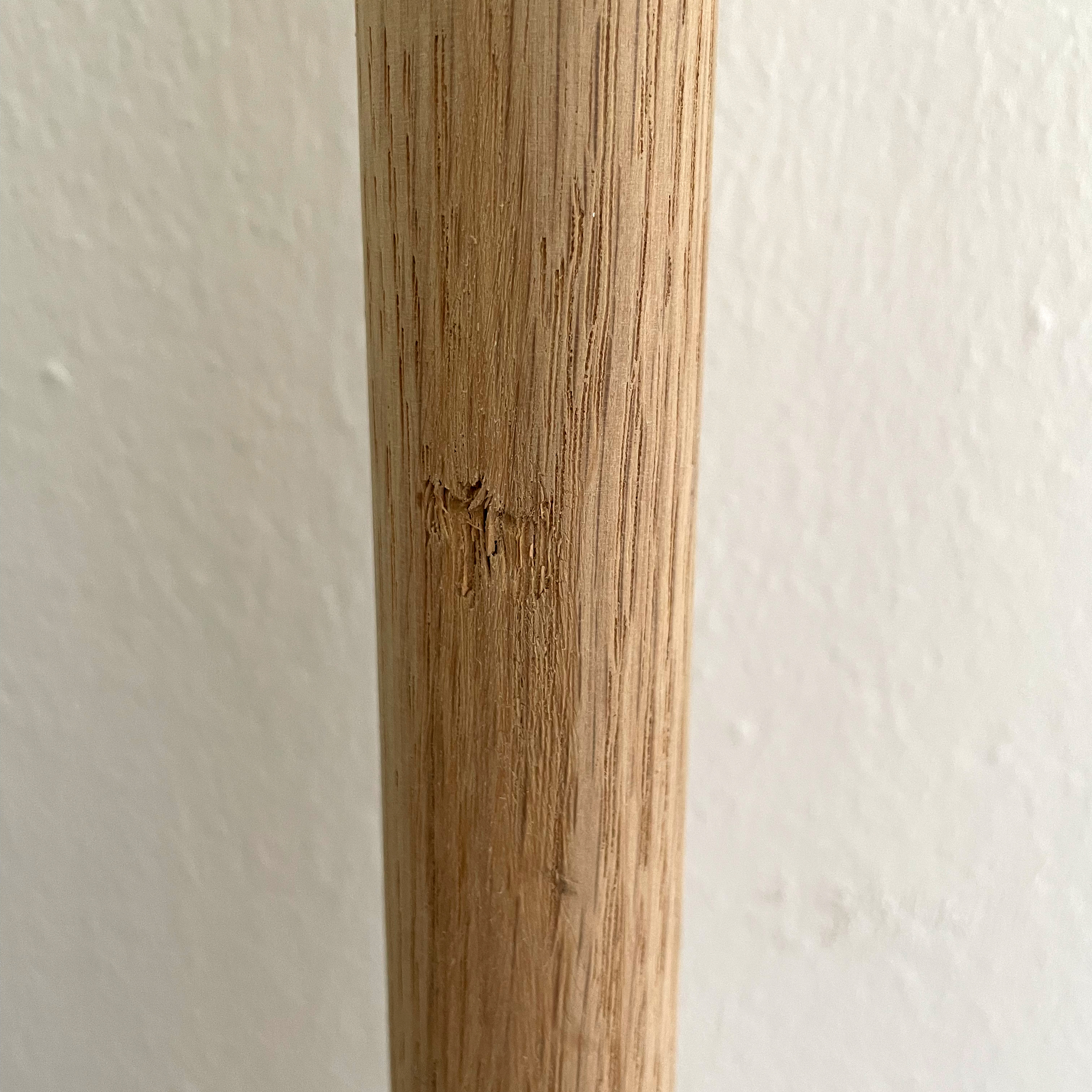 Hängegarderobe Kleiderstange Eiche Massivholz Stahl