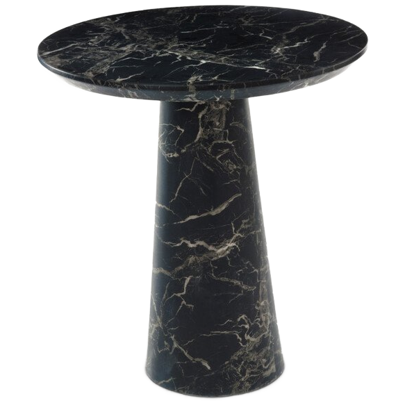 Side Table Polspotten Marble Black