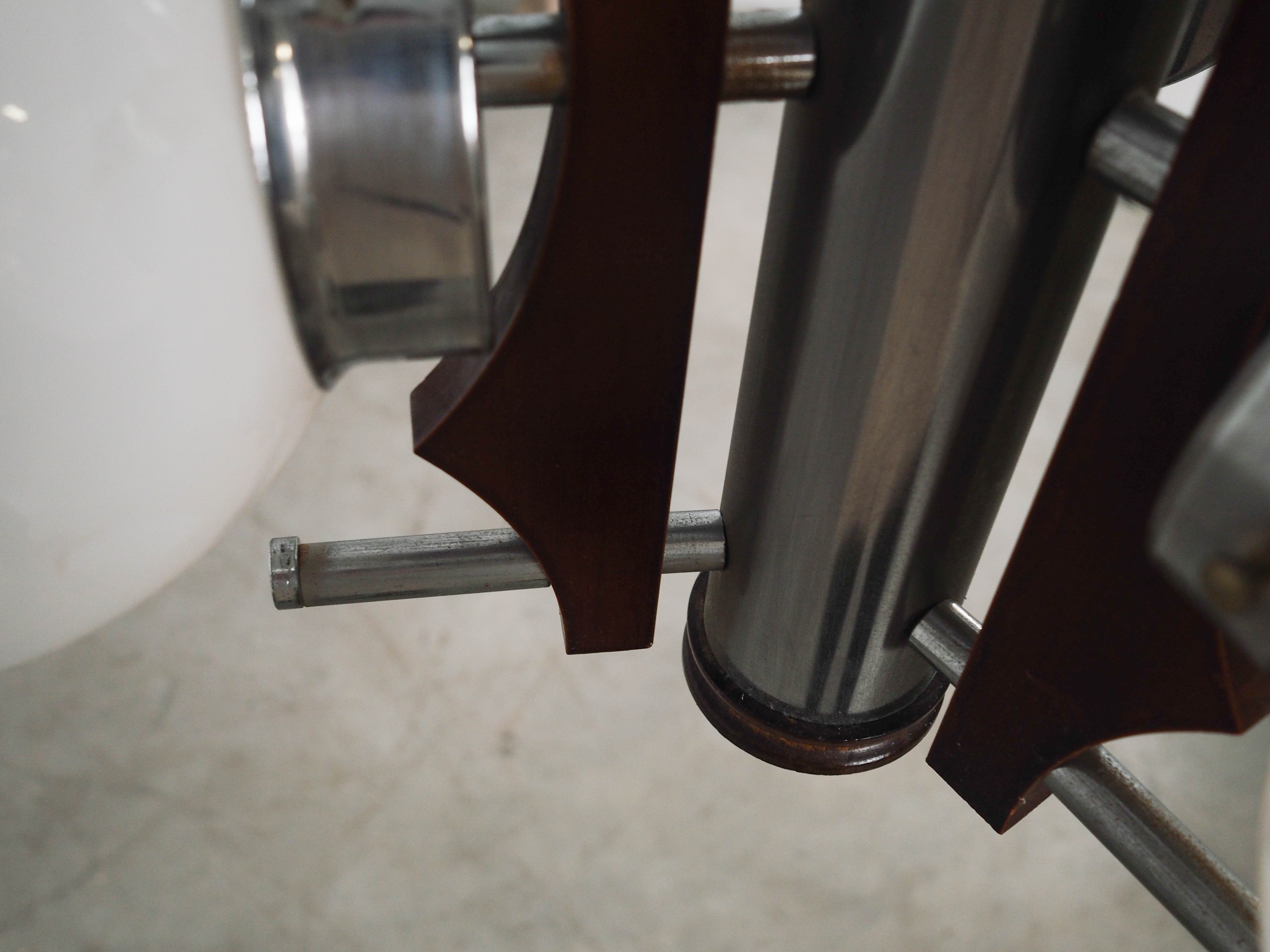 Hängelampe Muranoglas Metall 1970er Jahre