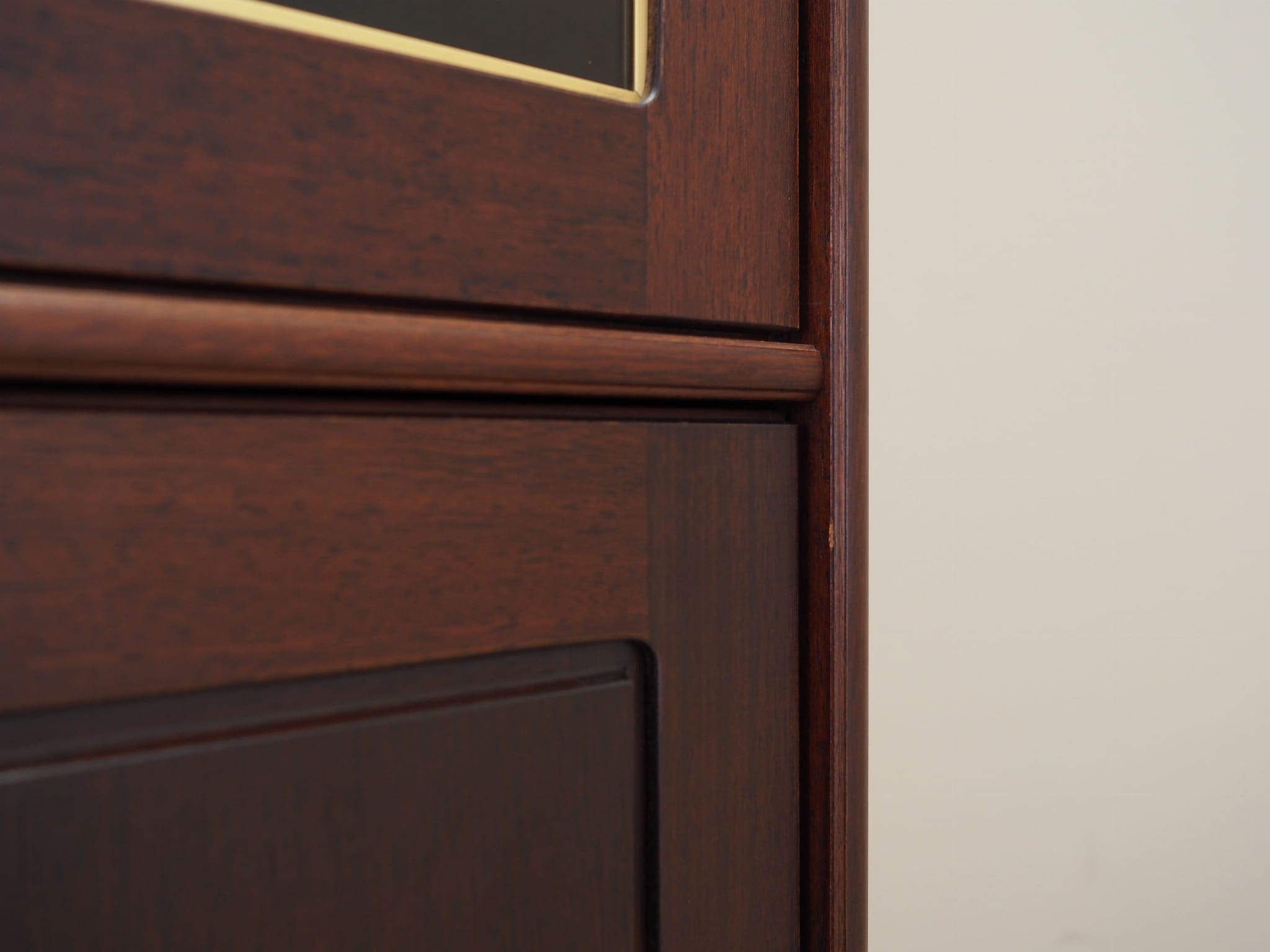 Mahogany Vitrine 1970 Jahre