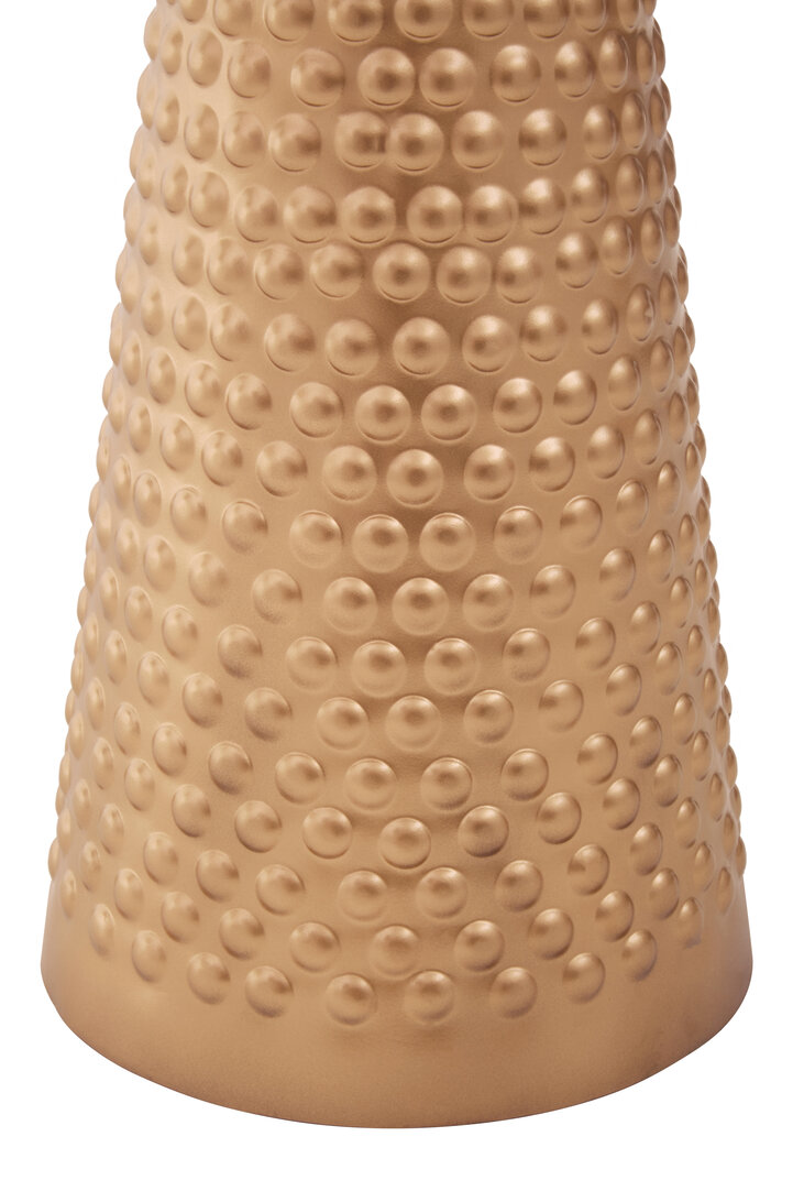 Amira Tavolino Ferro Oro Bianco 41cm