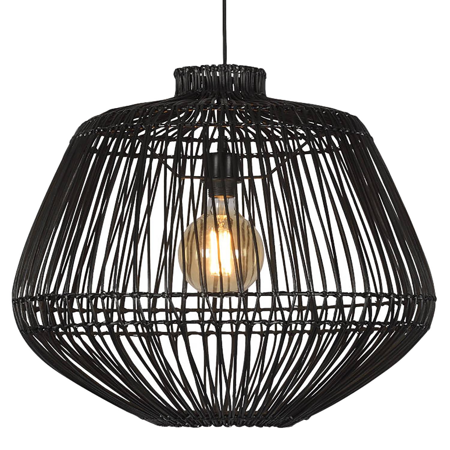 1-Flame Pendant Lamp Madagascar Bamboo Solid