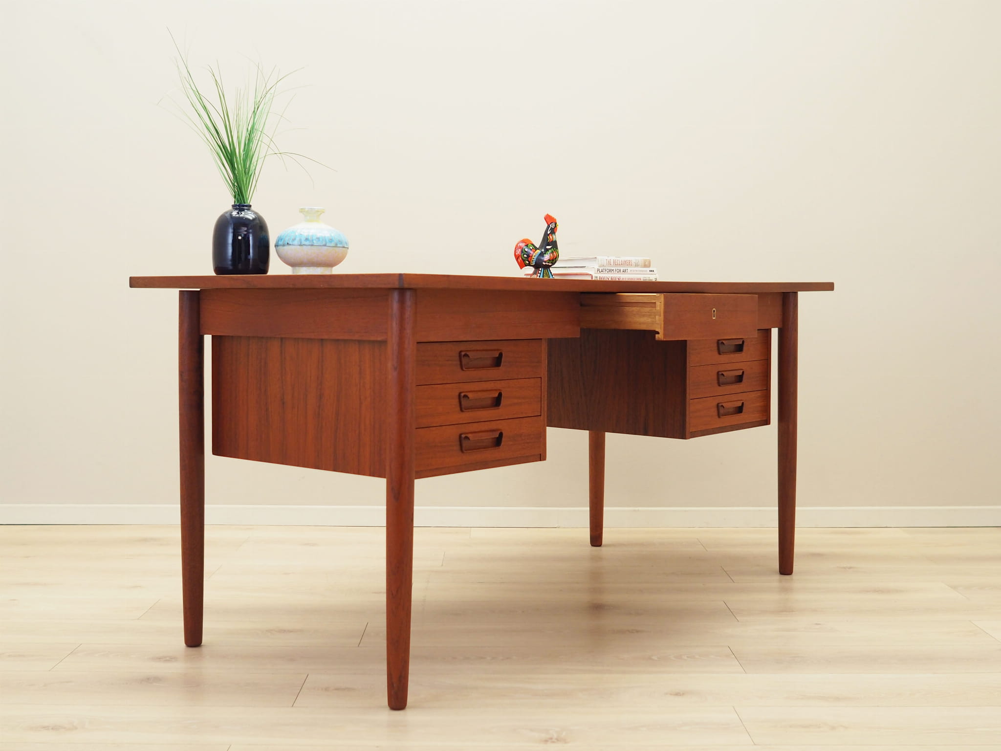Tisch Holz Braun 1960er Jahre