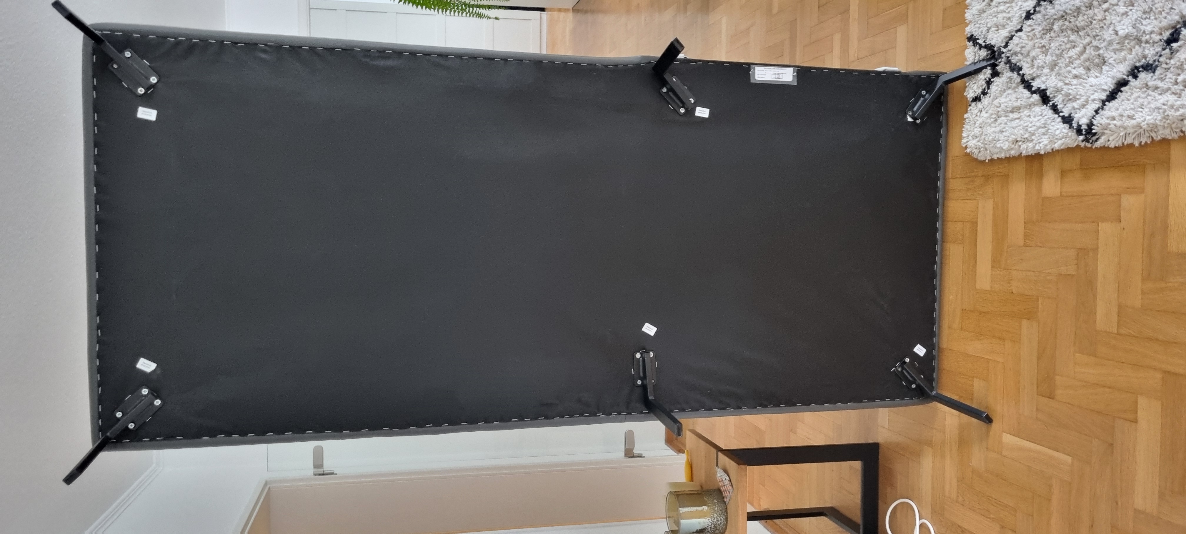 Assea Ecksofa Leder Anthrazit