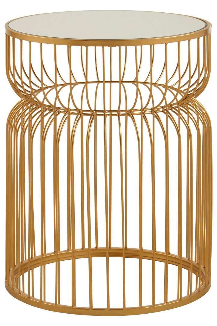 Avantis Gold Finish Tapered Design Beistelltisch
