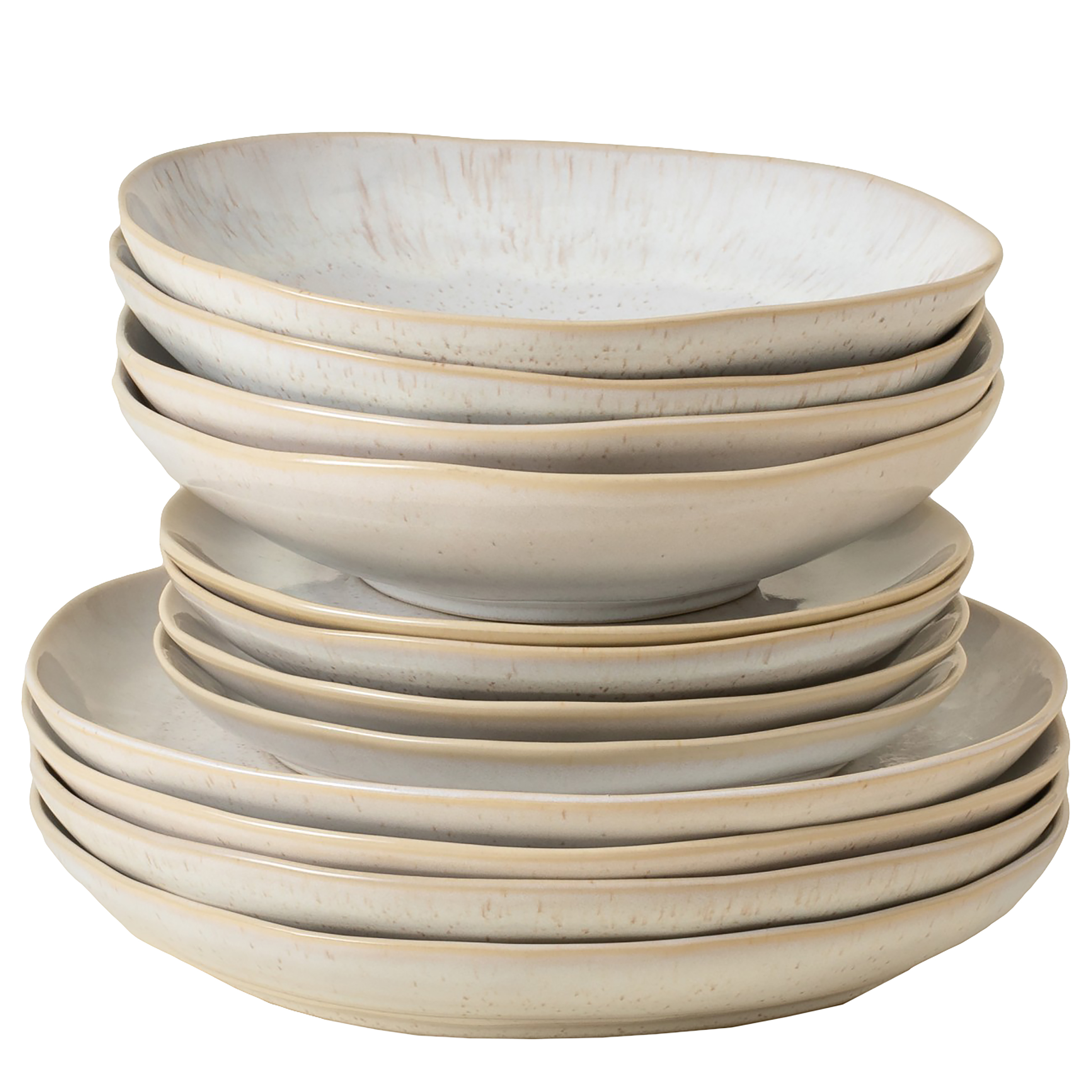 Eivissa Typ B Tafelservice 12-Teilig Keramik Beige