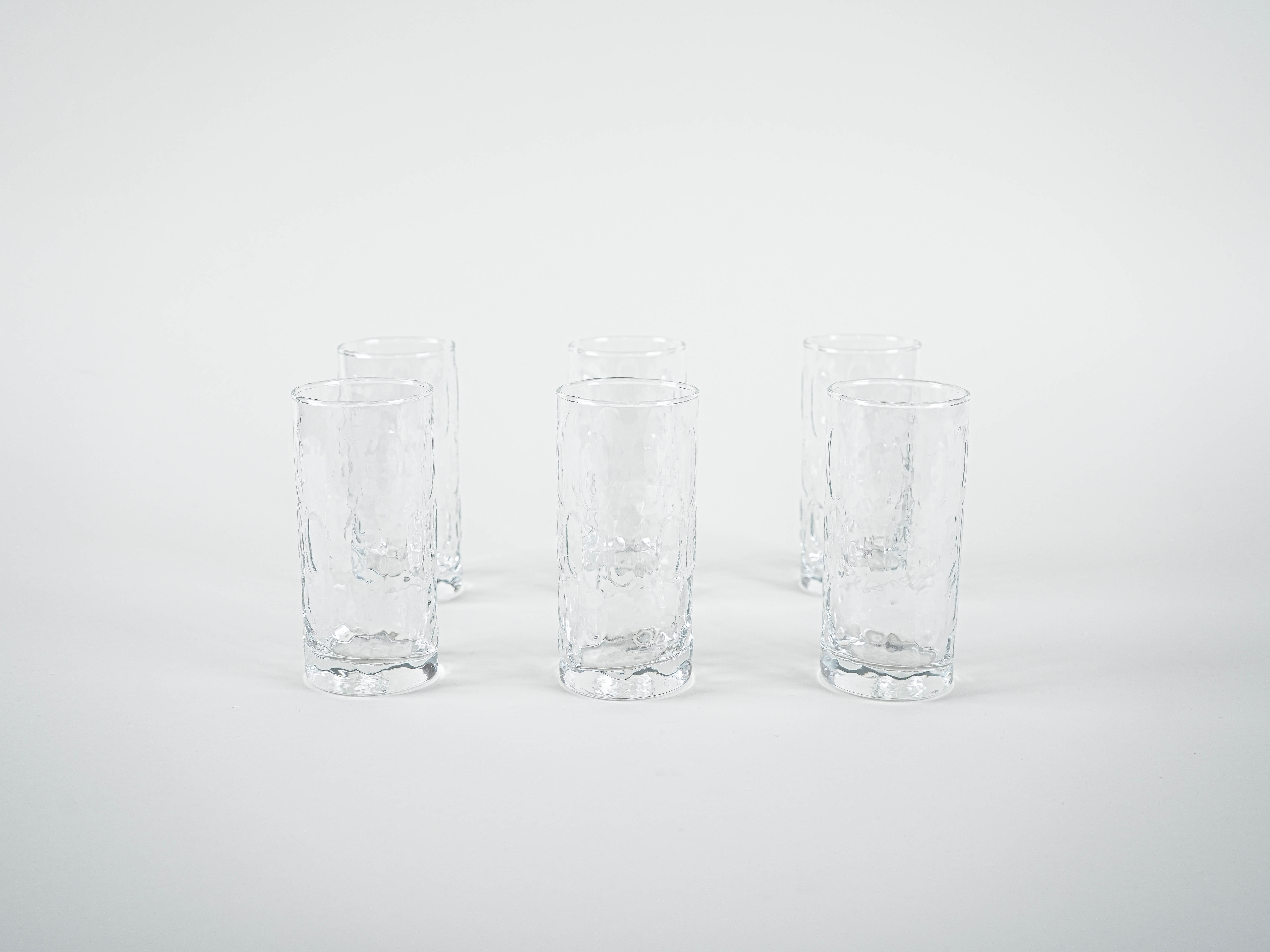 Set of six glasses 1970s