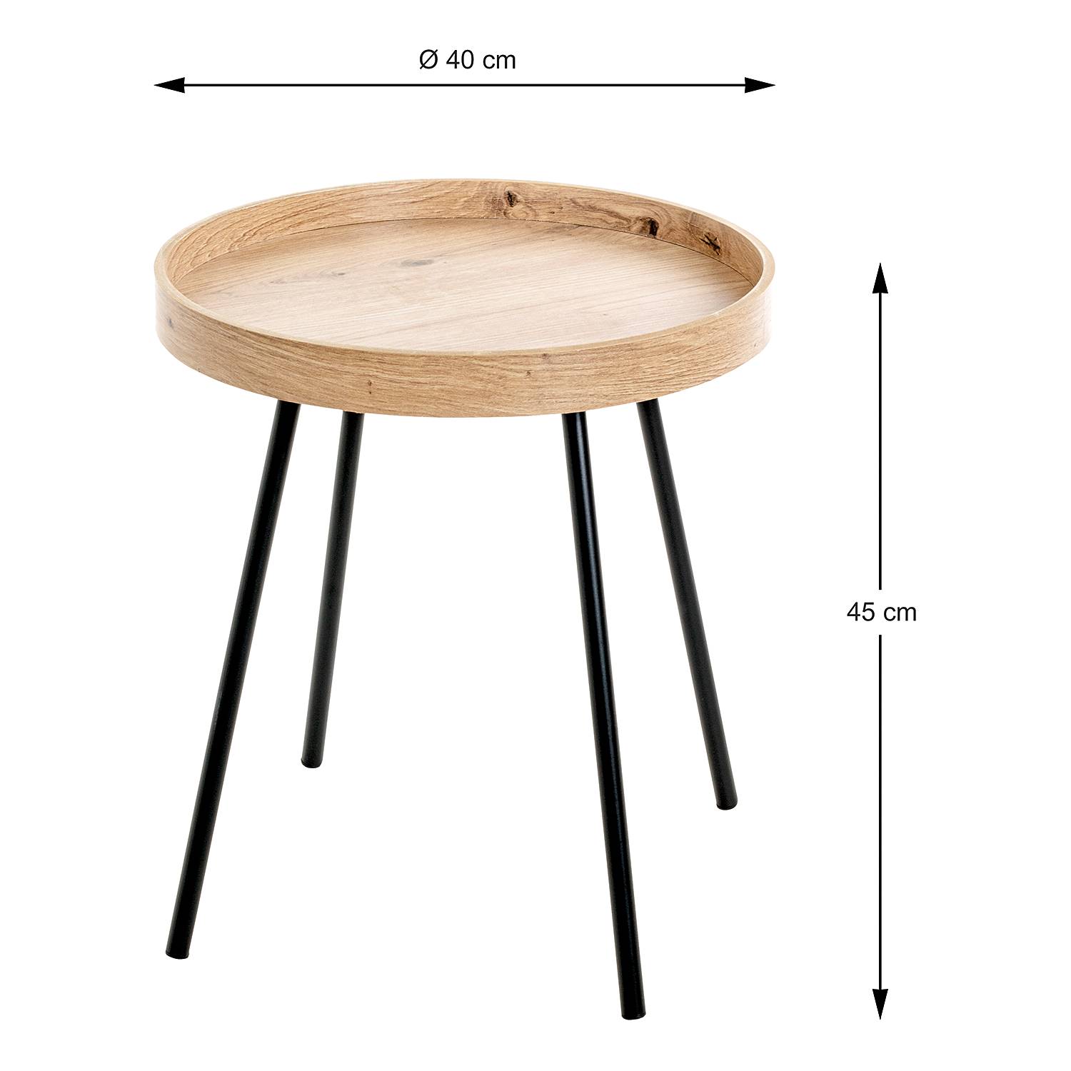 Beistelltisch Kirtomy Braun
