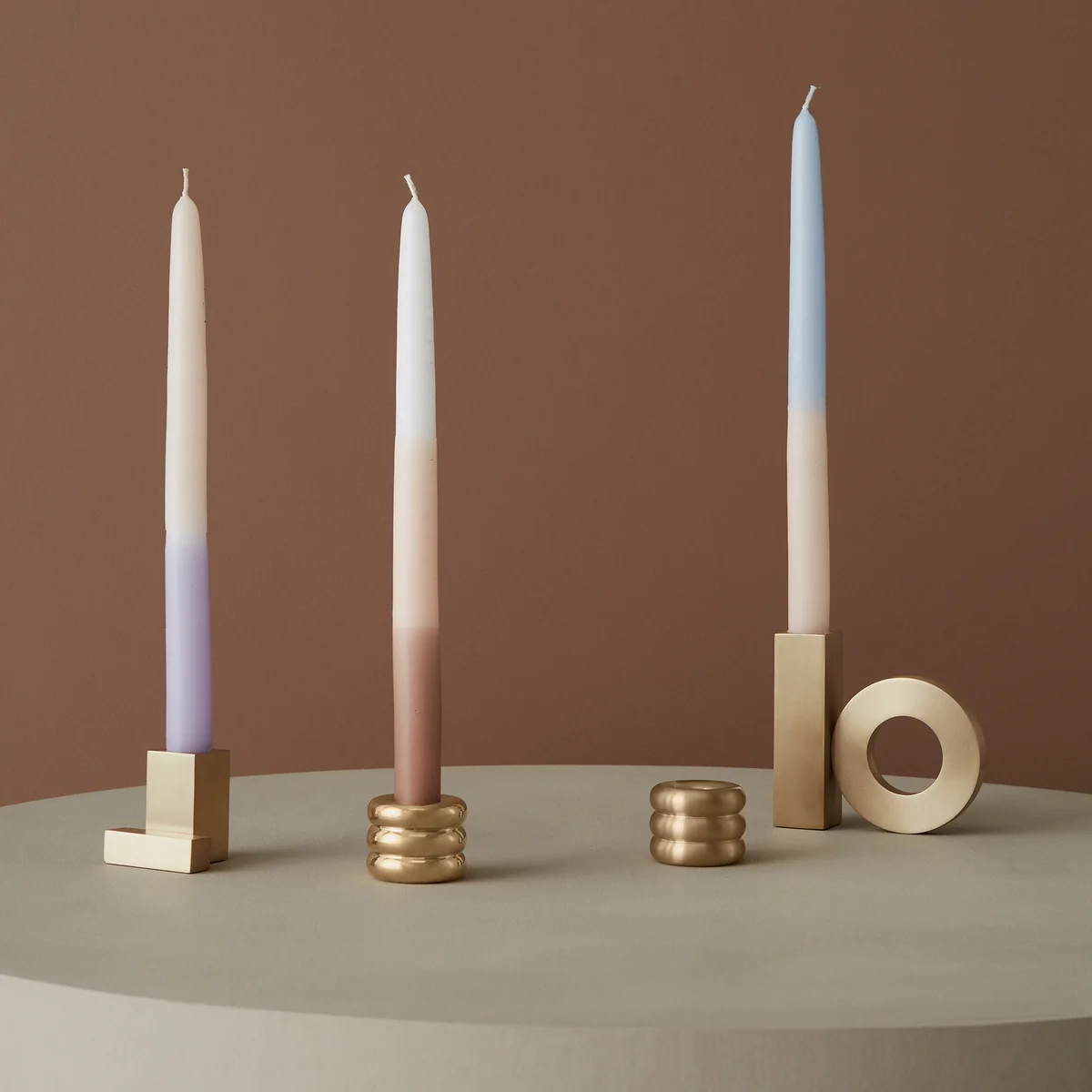 Savi Kerzenständer Messing Gold