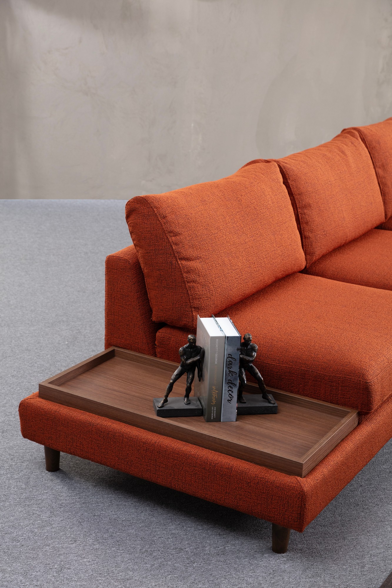 New Tulip Ecksofa 4-Sitzer Orange