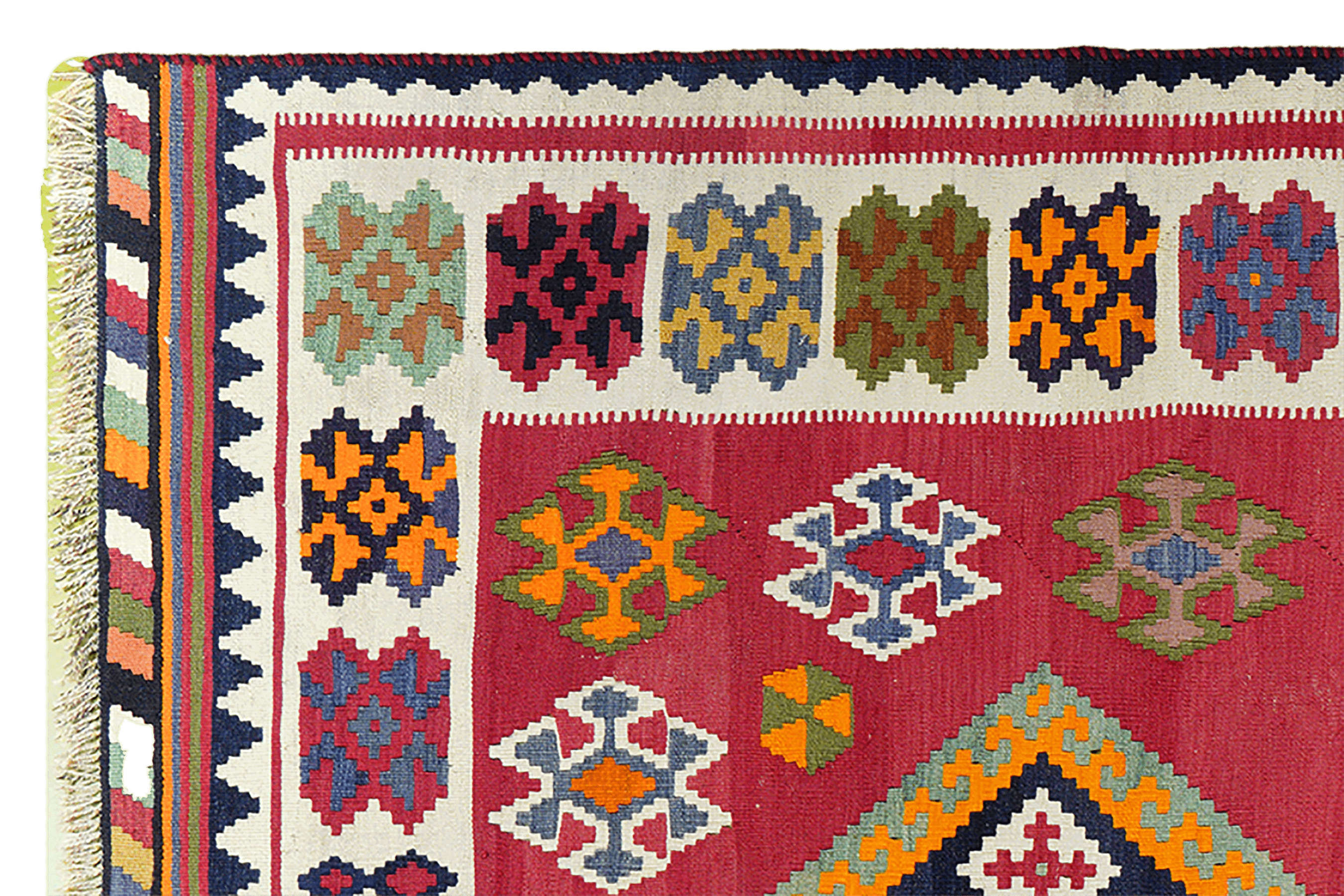 Kilim Gashgai Teppich Rot