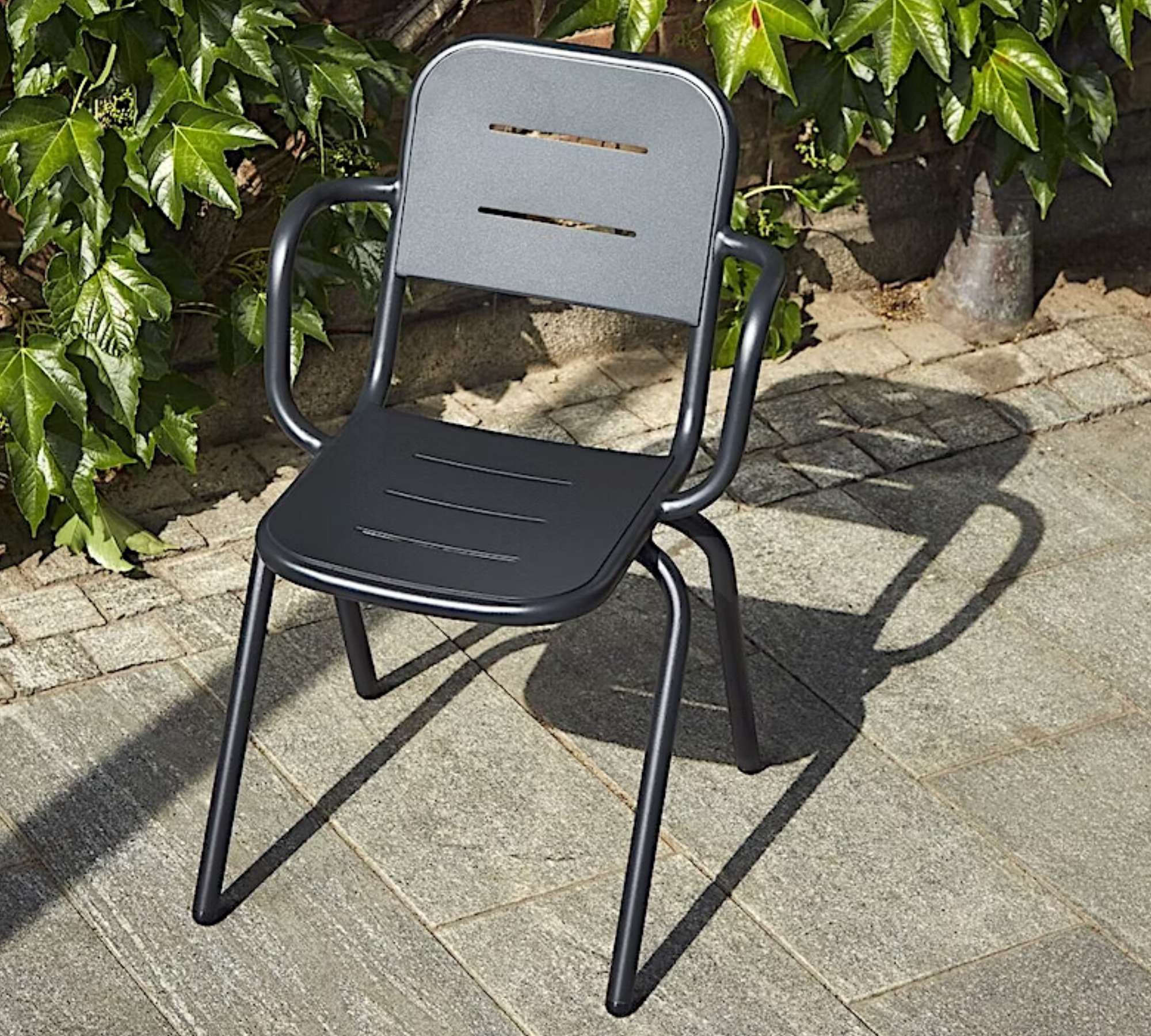 Ray Café Stuhl Metall Grau