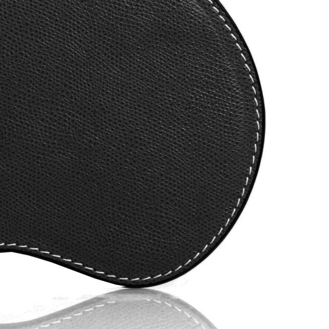 Mousepad Leder Schwarz