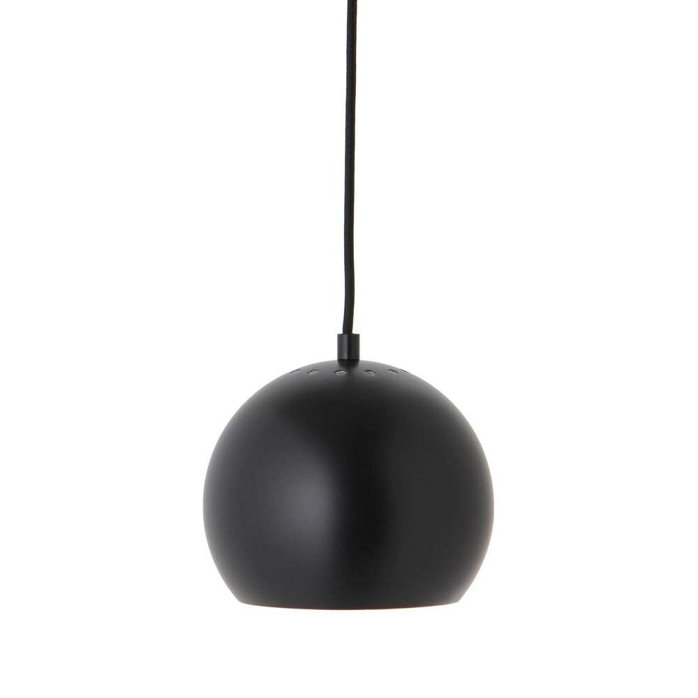 Ball Pendelleuchte Metall Schwarz Matt