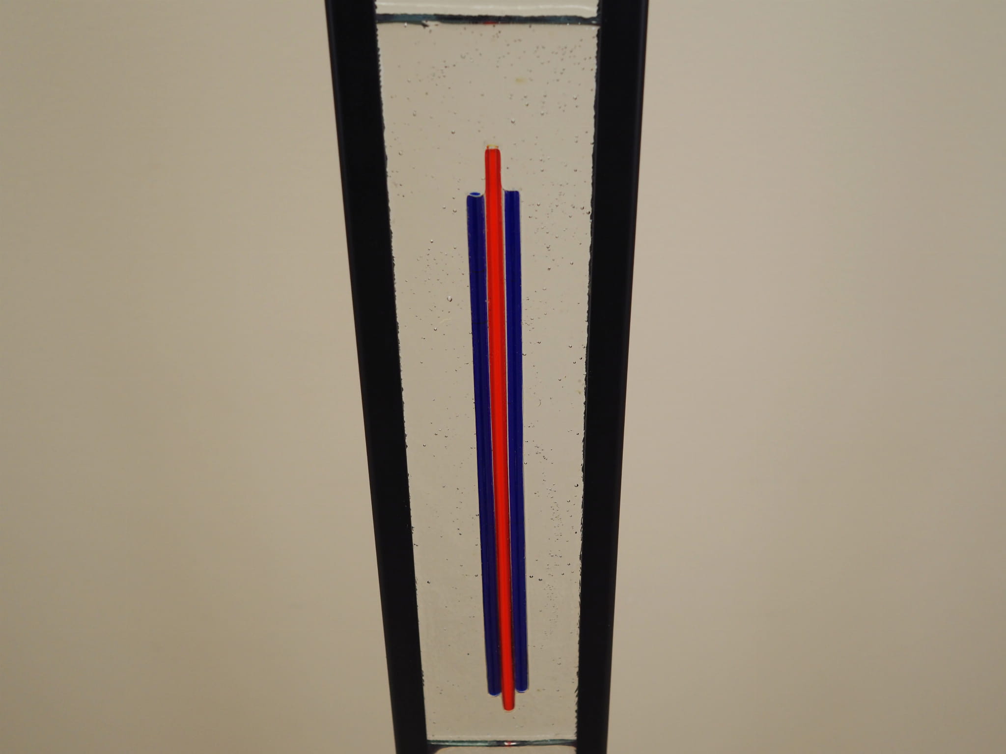 Stehlampe Metall Glas 1970er Jahre