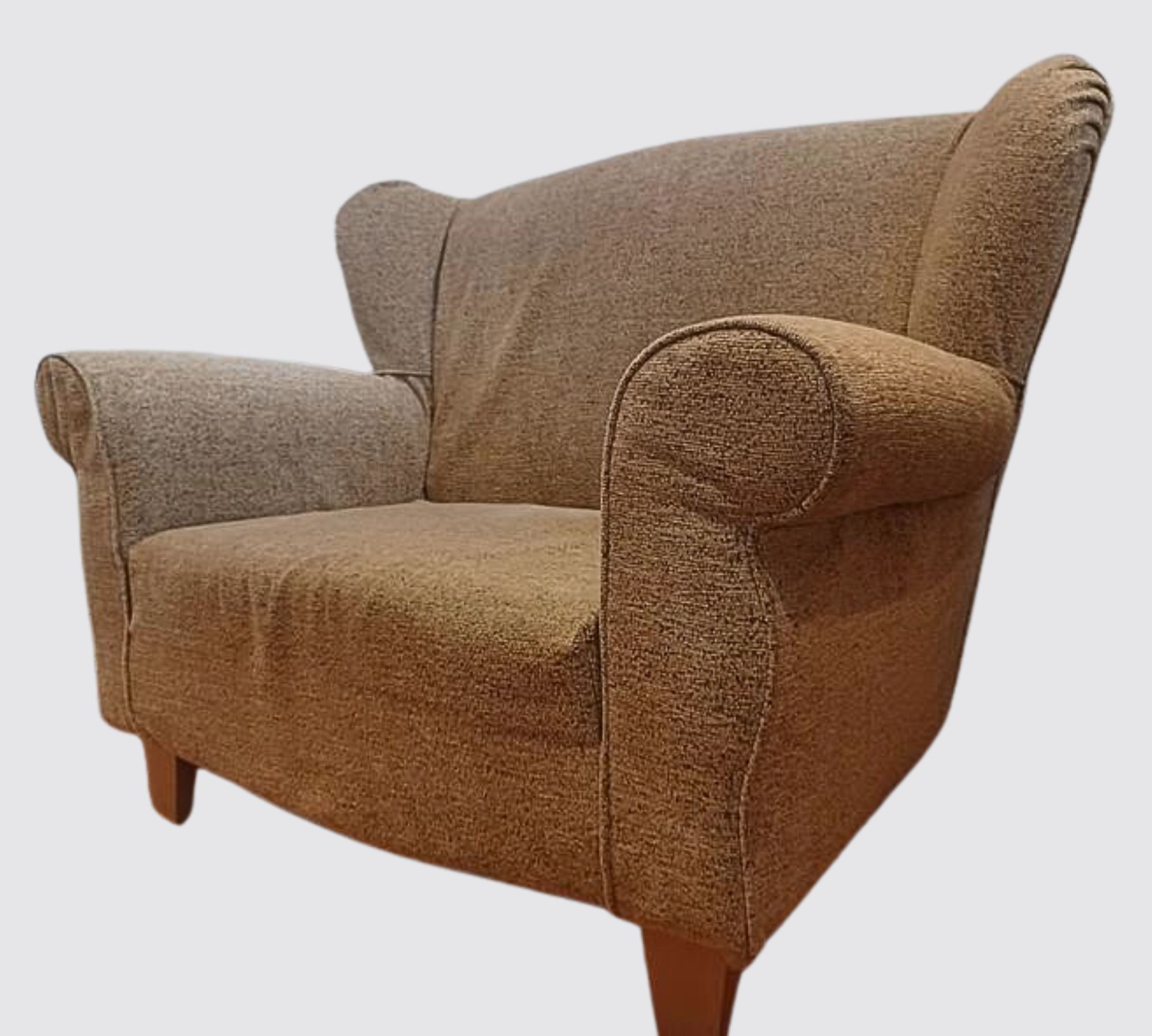 Sessel Textil Holz Gelb