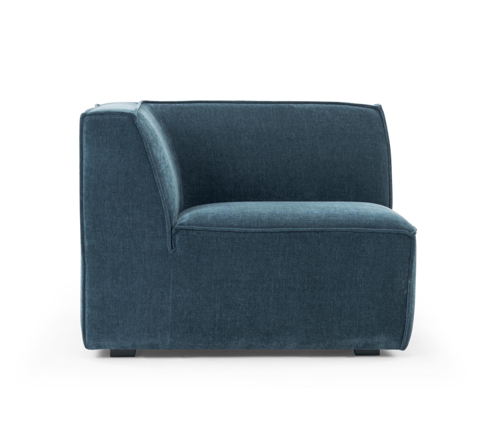 Dane 1-Sitzer Eckmodul Links Danny Dusty Blue