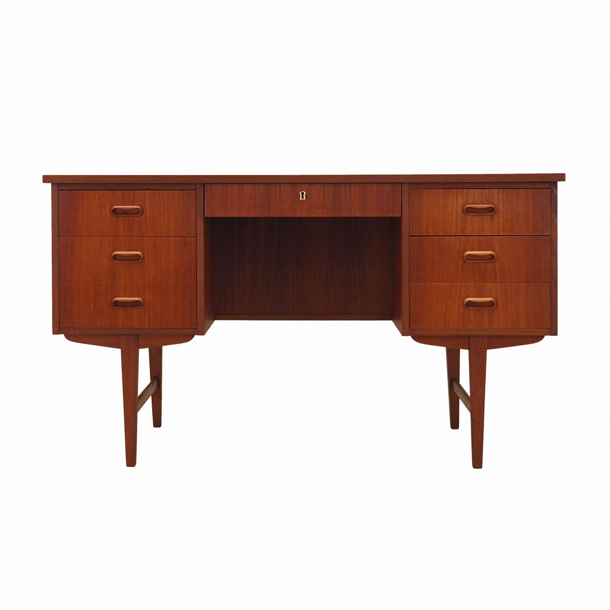 Schreibtisch Teakholz 1970er Jahre