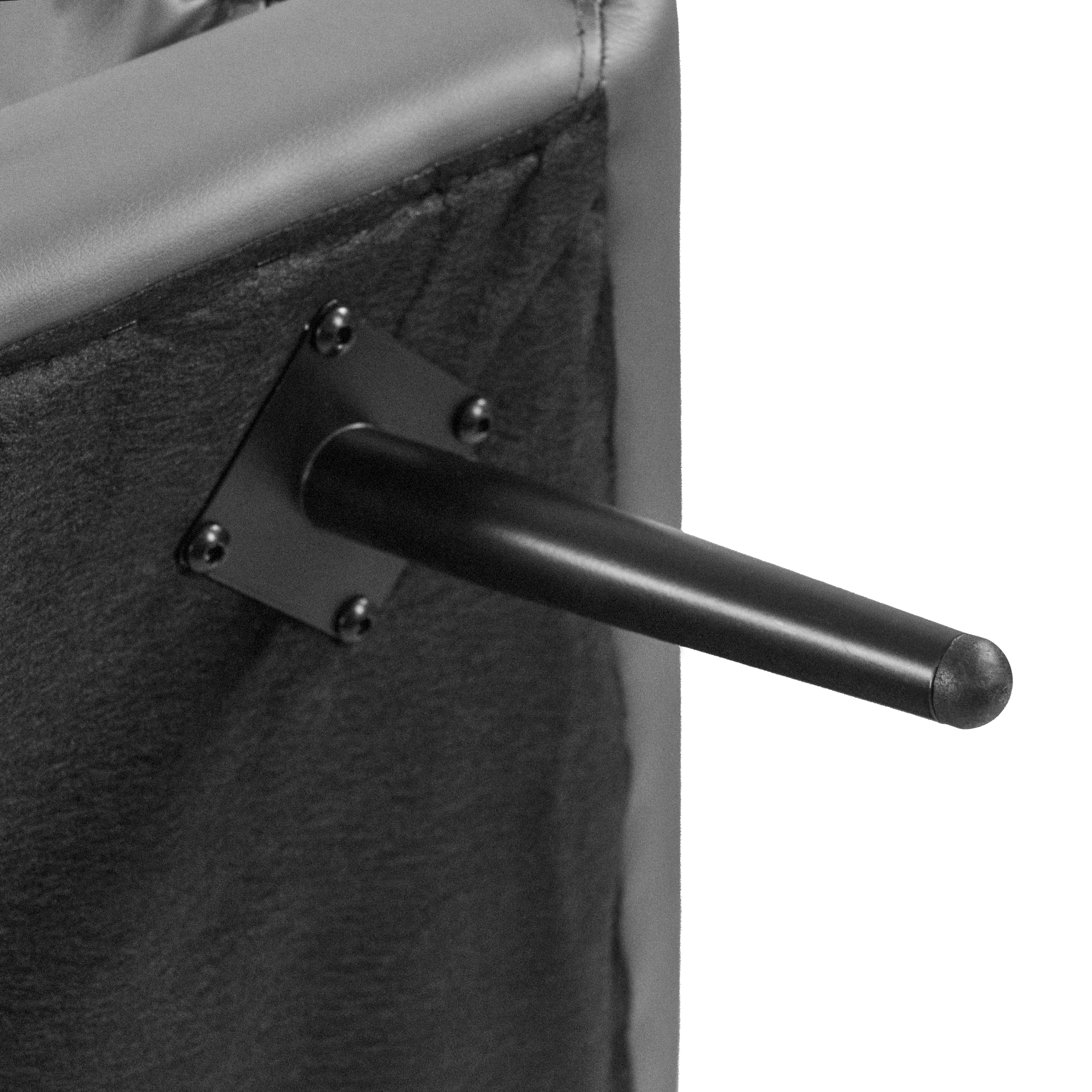 VINTALUX 2-Sitzer Sofa Kunstleder Grau