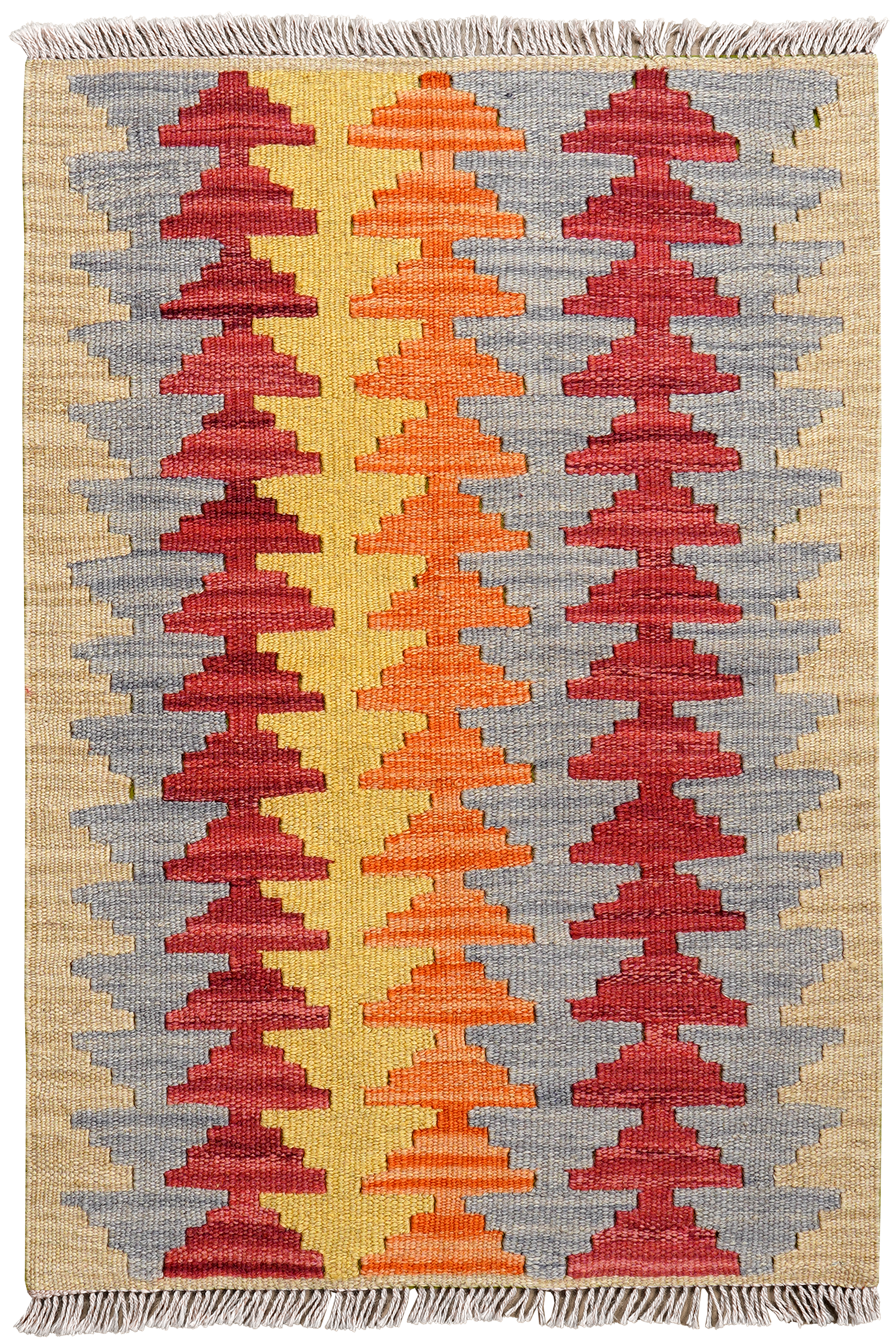 Kilim Gashgai Teppich Wolle Mehrfarbig