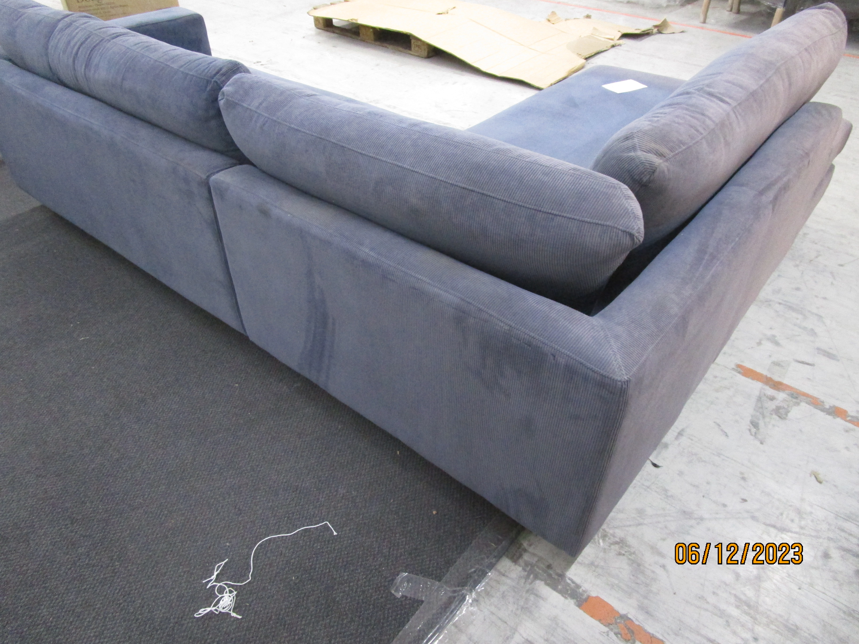 Douglas Sofa Récamiere Links Sorrento Steel Blau